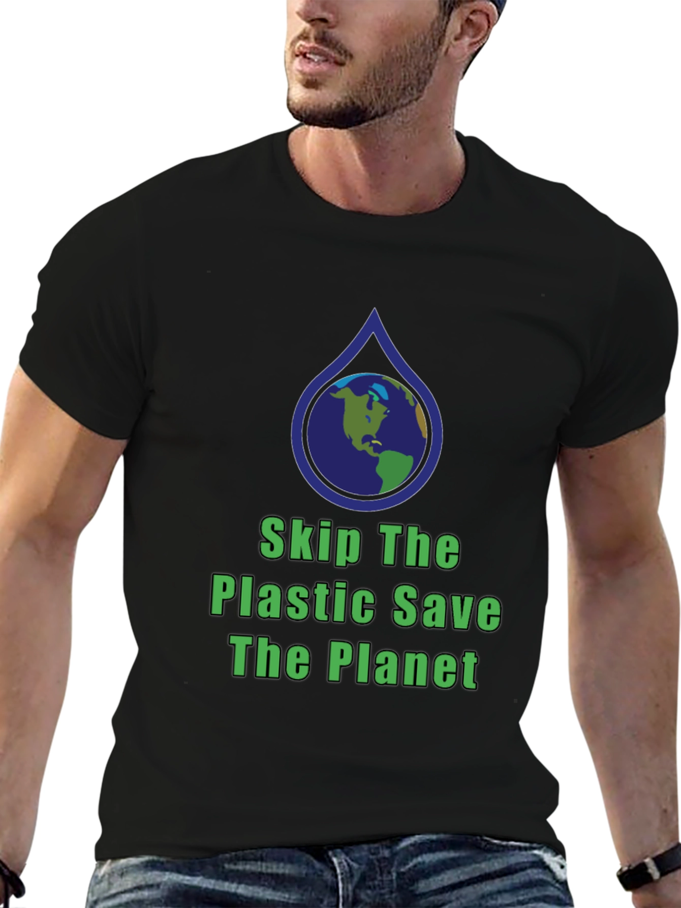 Eco-Friendly Save The Planet Graphic T-Shirt