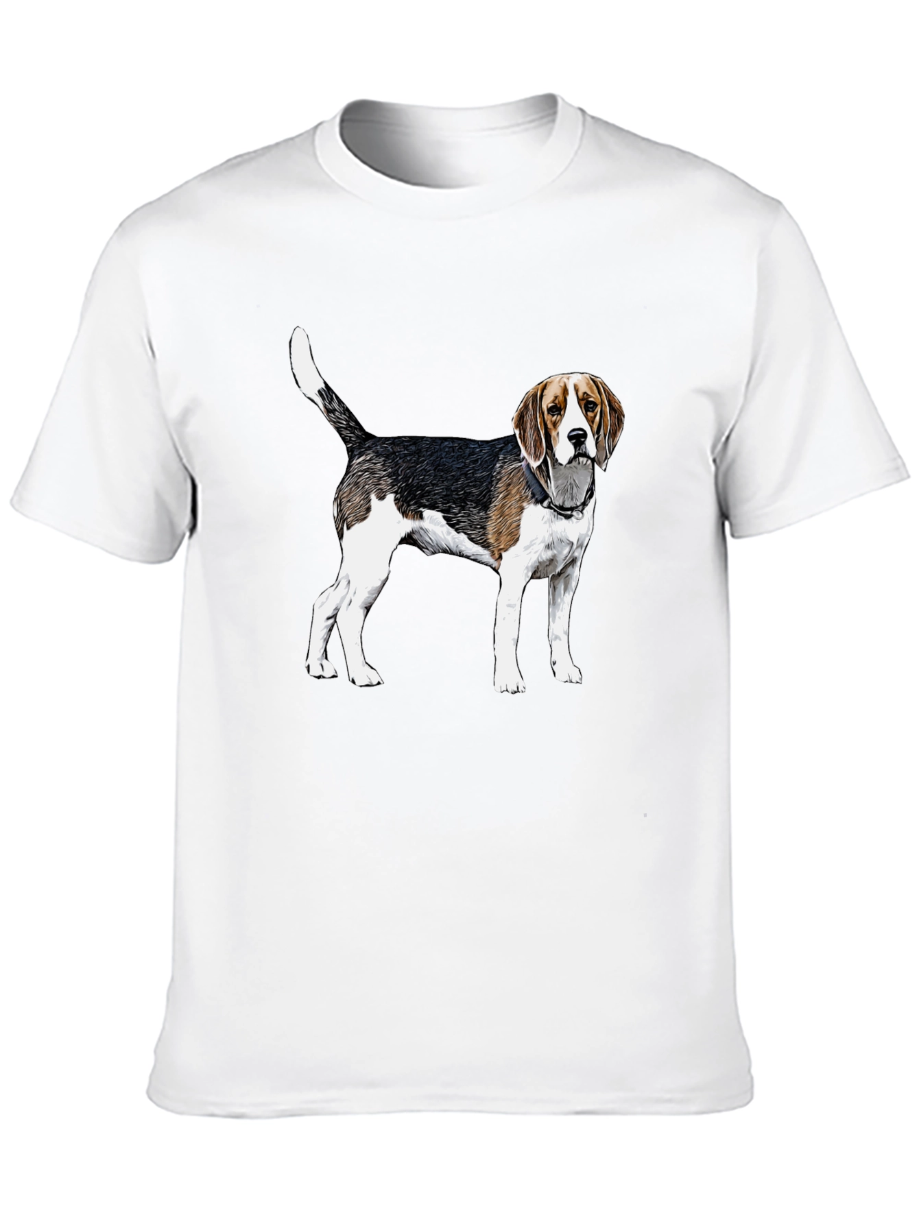 Beagle Dog Graphic Tee - Black Unisex T-Shirt