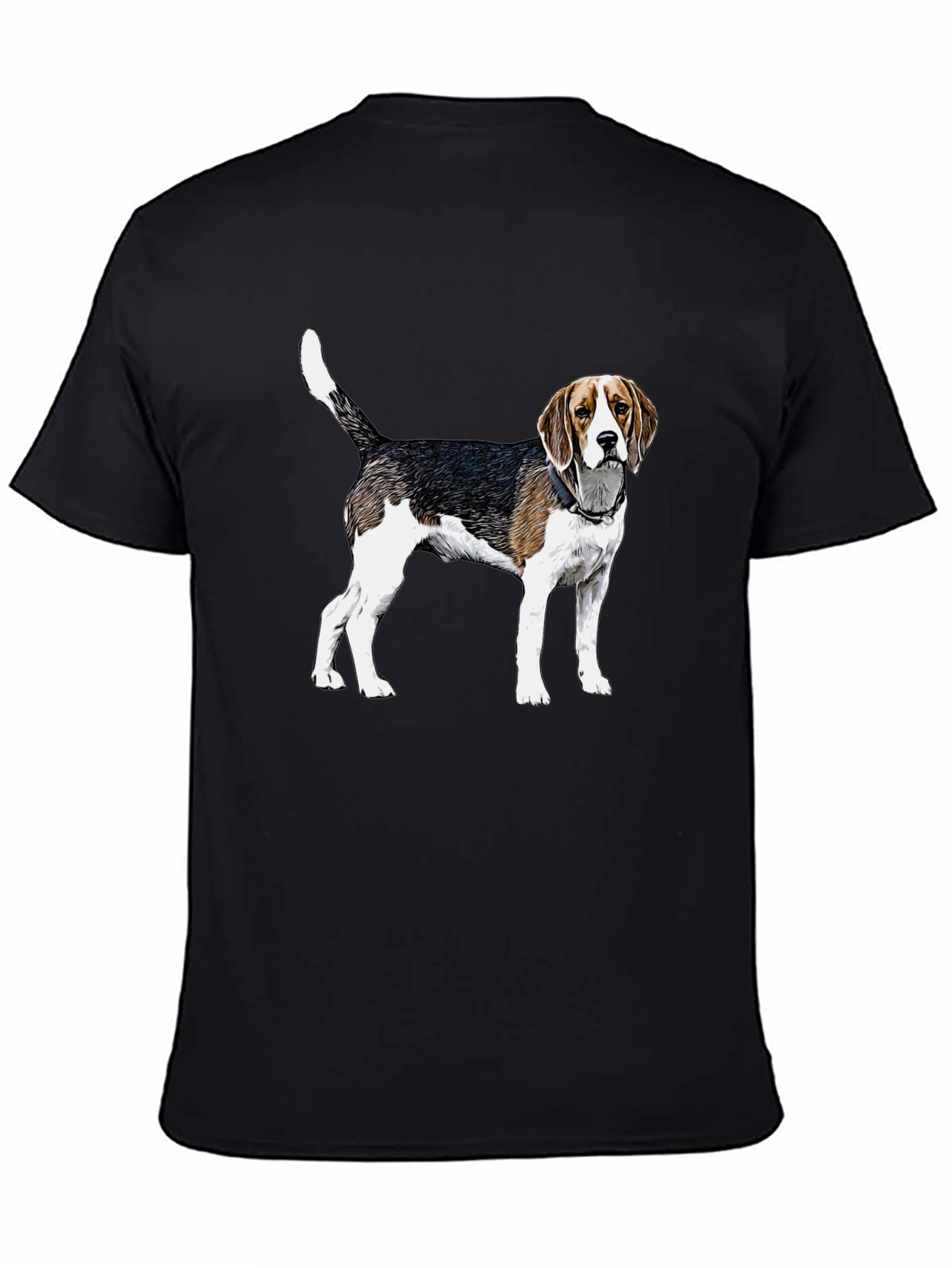Beagle Dog Graphic Tee - Black Unisex T-Shirt