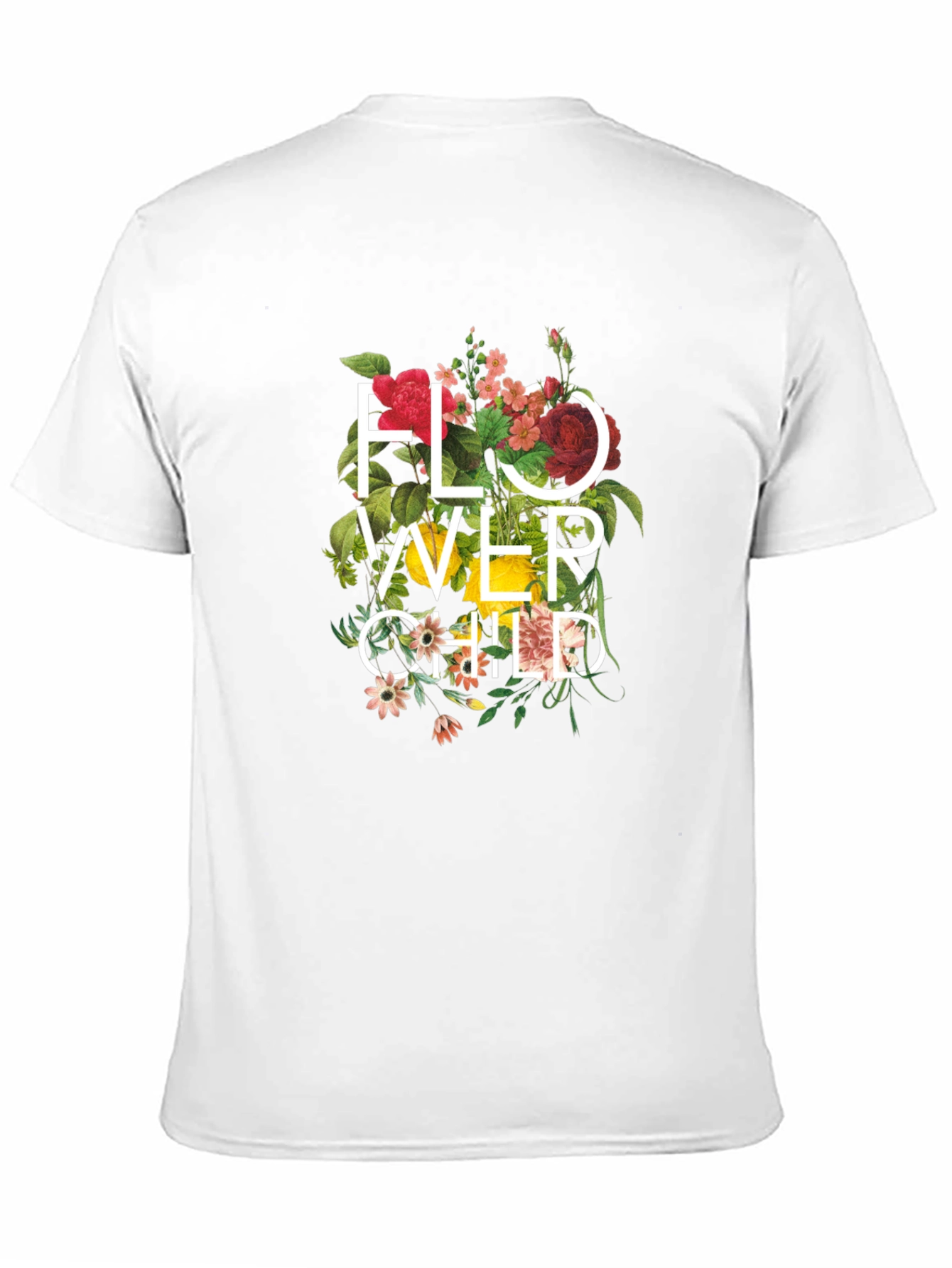 Flower Child Graphic Print T-Shirt - Black