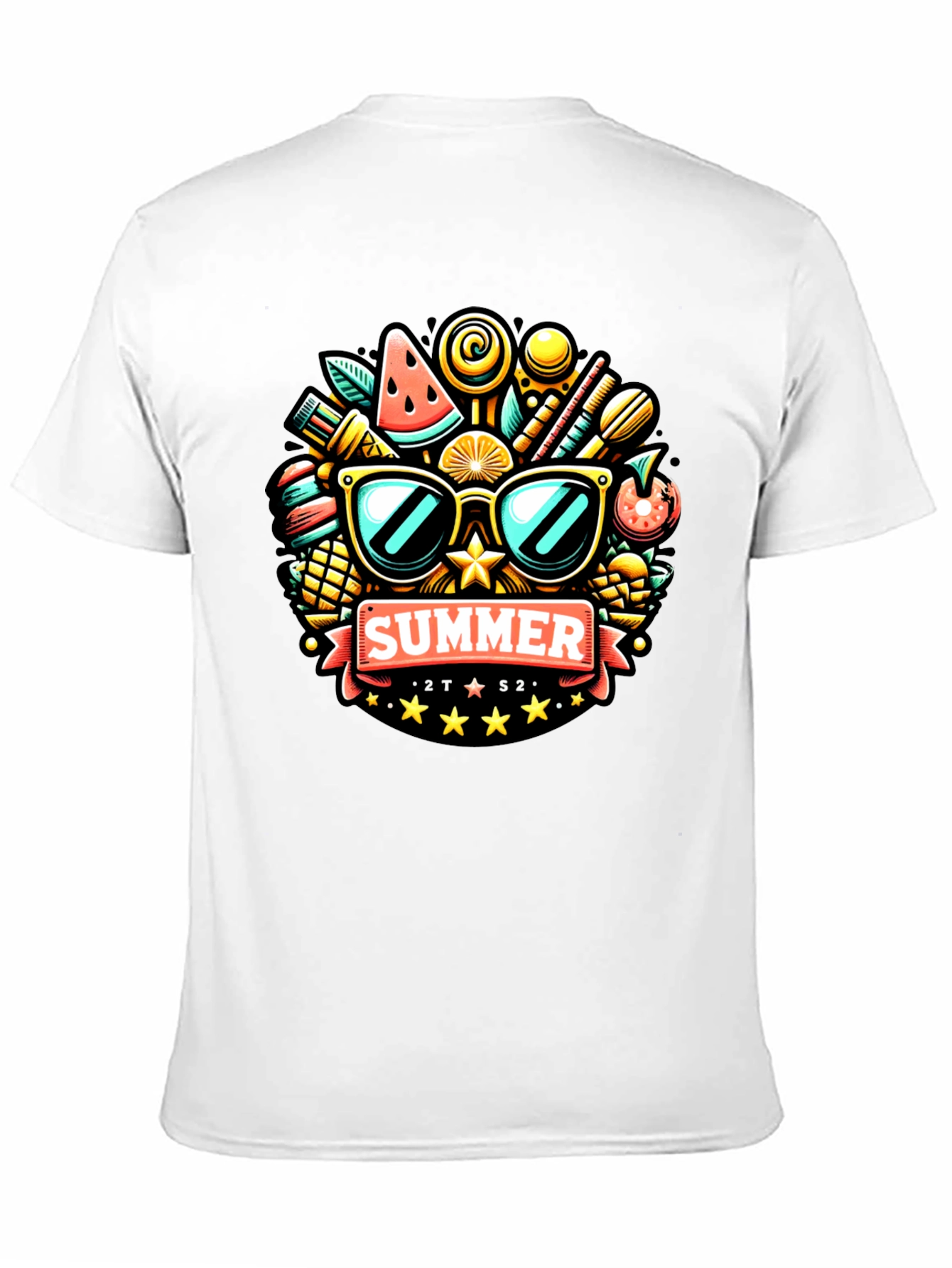 Summer Fun Graphic Tee - Black