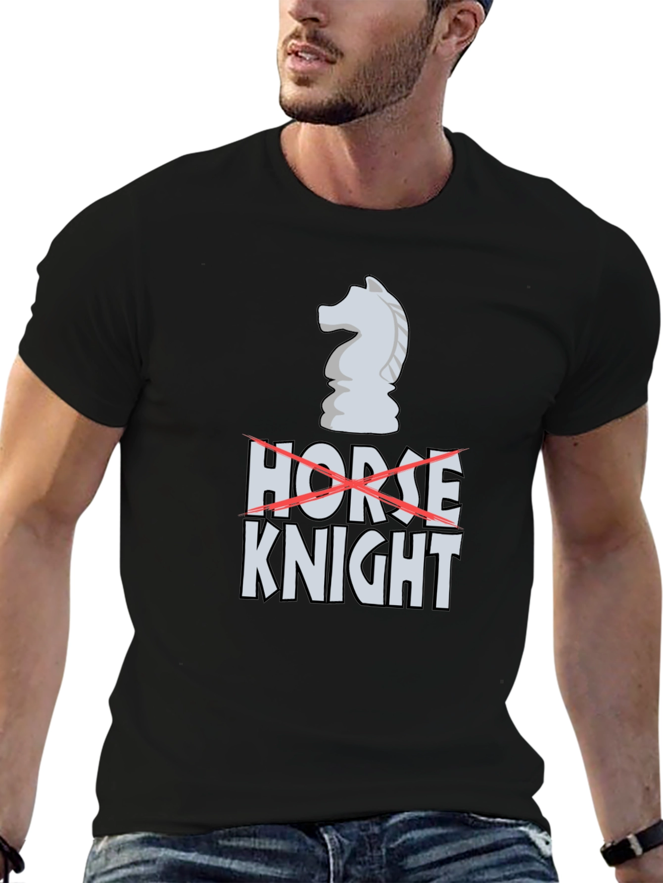 Chess Knight Graphic T-Shirt - No Horse!