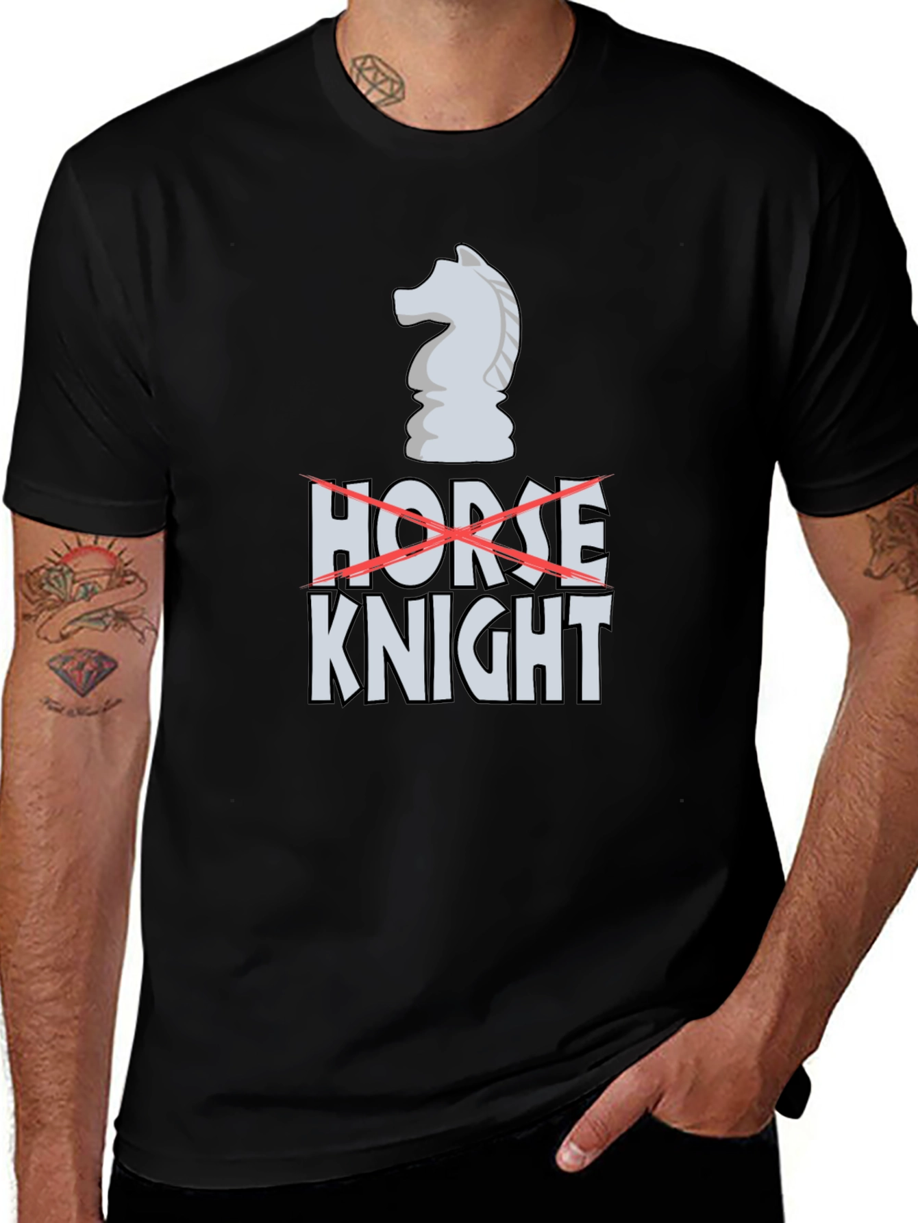 Chess Knight Graphic T-Shirt - No Horse!