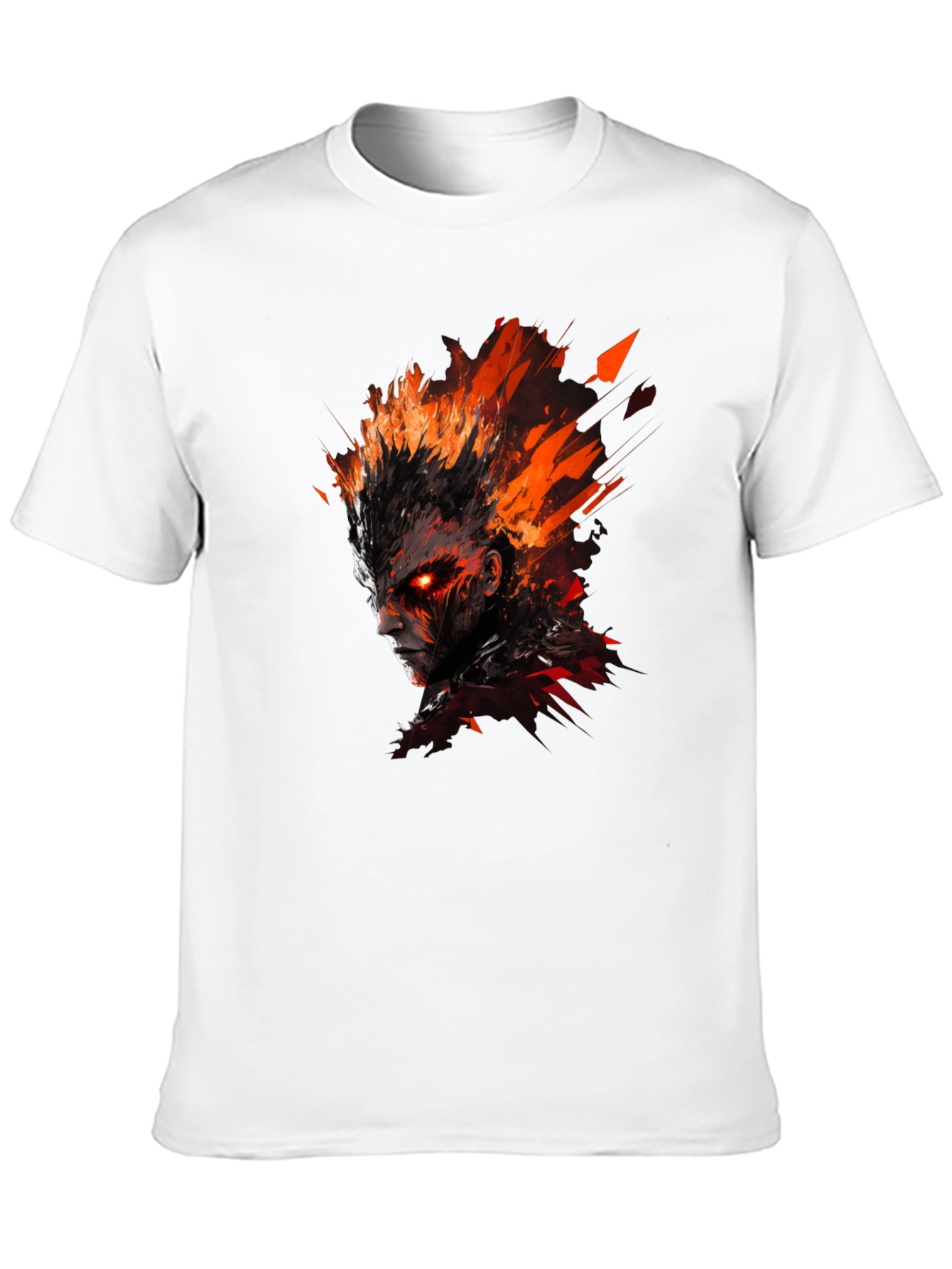 Inferno Rage Graphic Tee - Fire Demon T-Shirt
