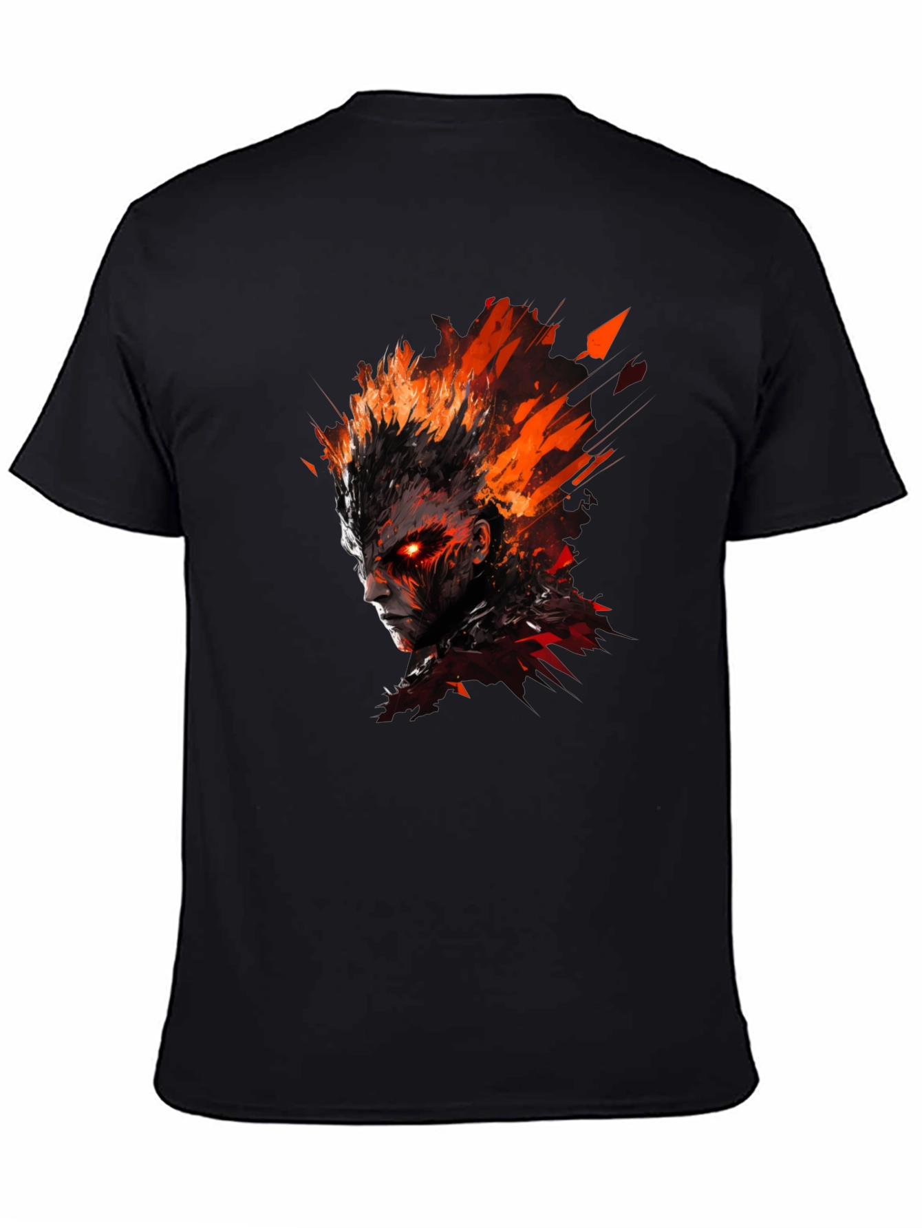 Inferno Rage Graphic Tee - Fire Demon T-Shirt