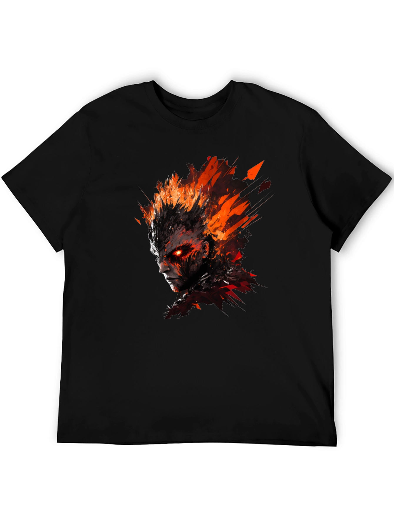Inferno Rage Graphic Tee - Fire Demon T-Shirt