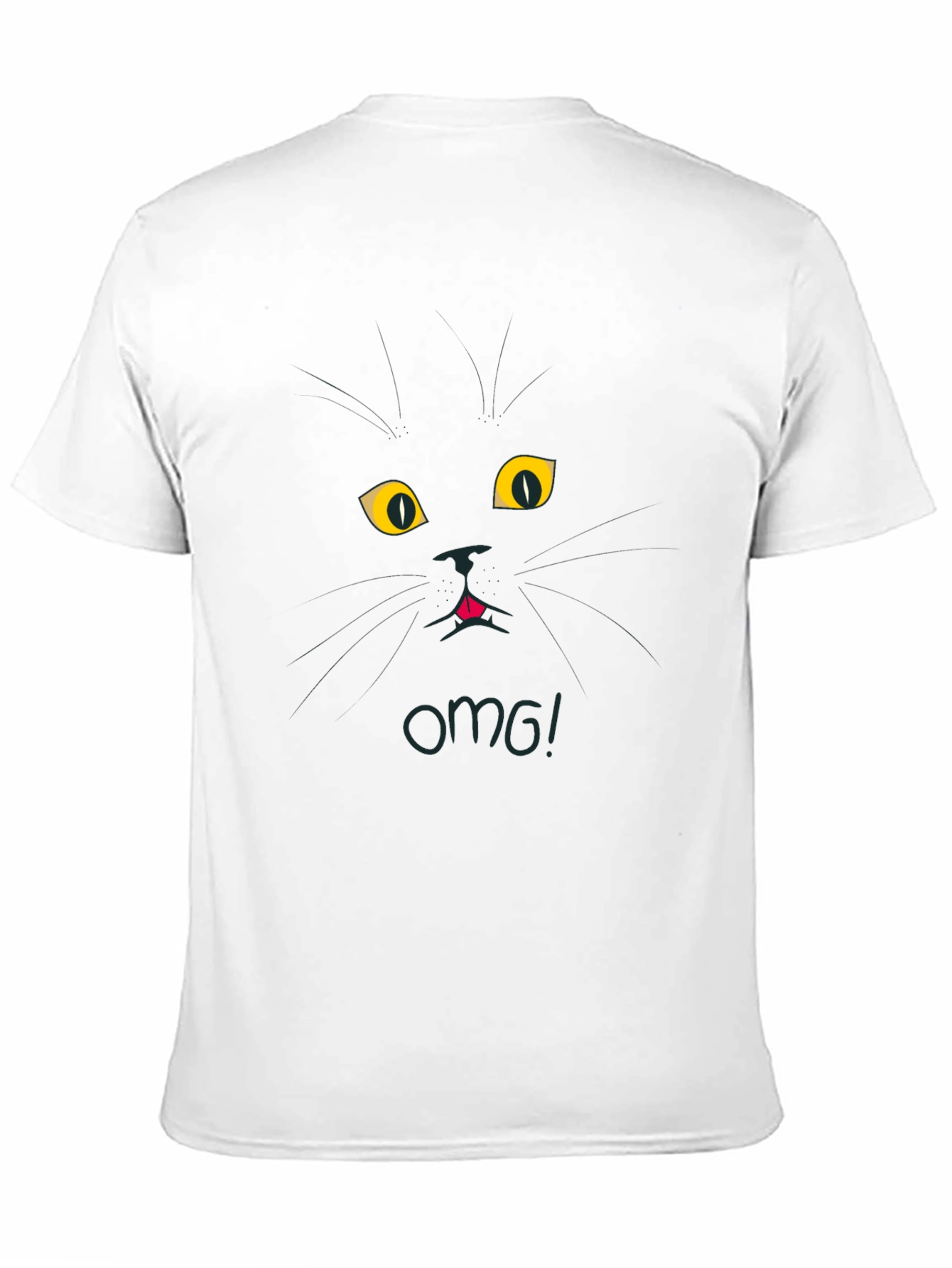 Black Cat OMG! Graphic Tee
