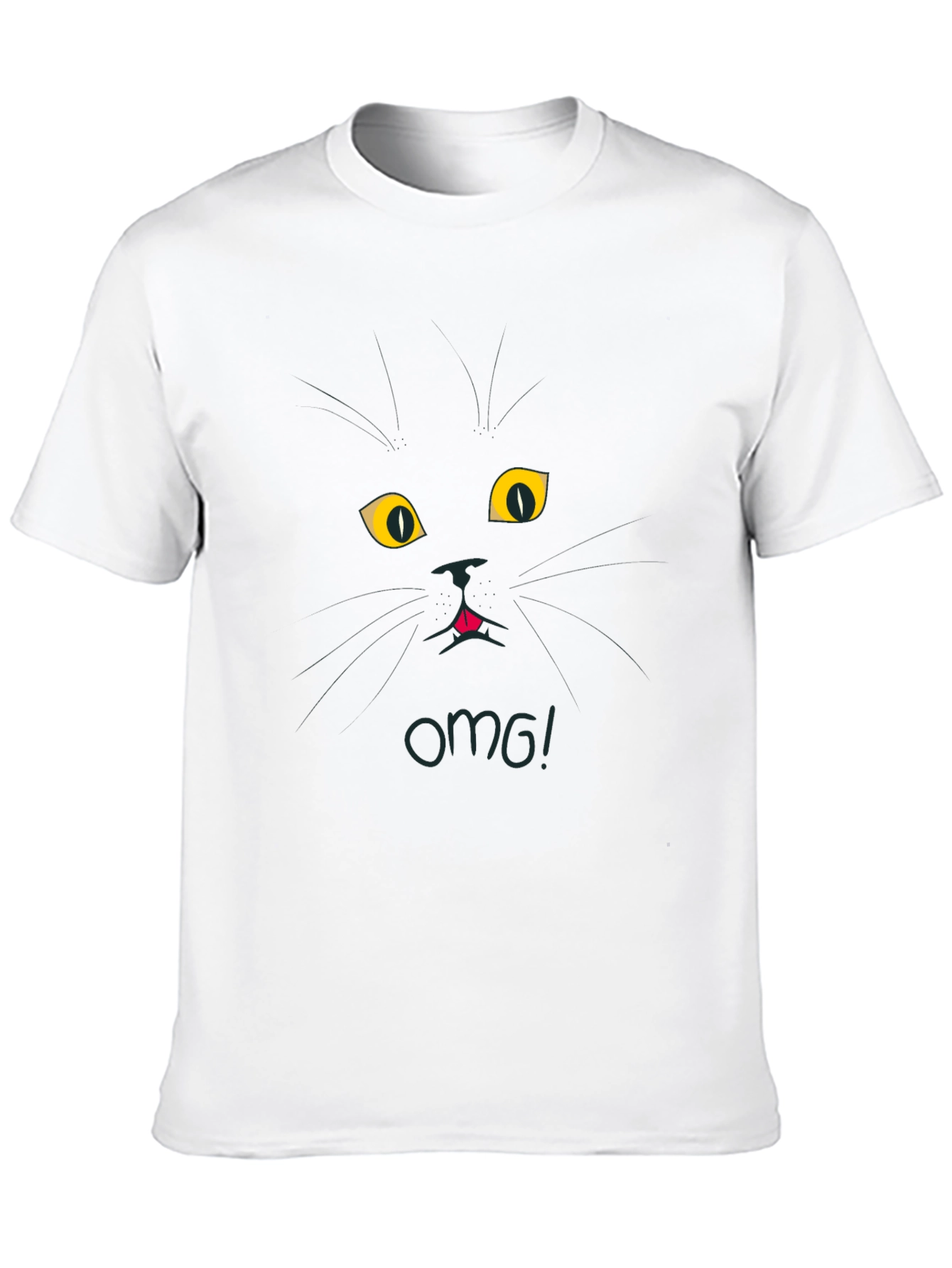 Black Cat OMG! Graphic Tee