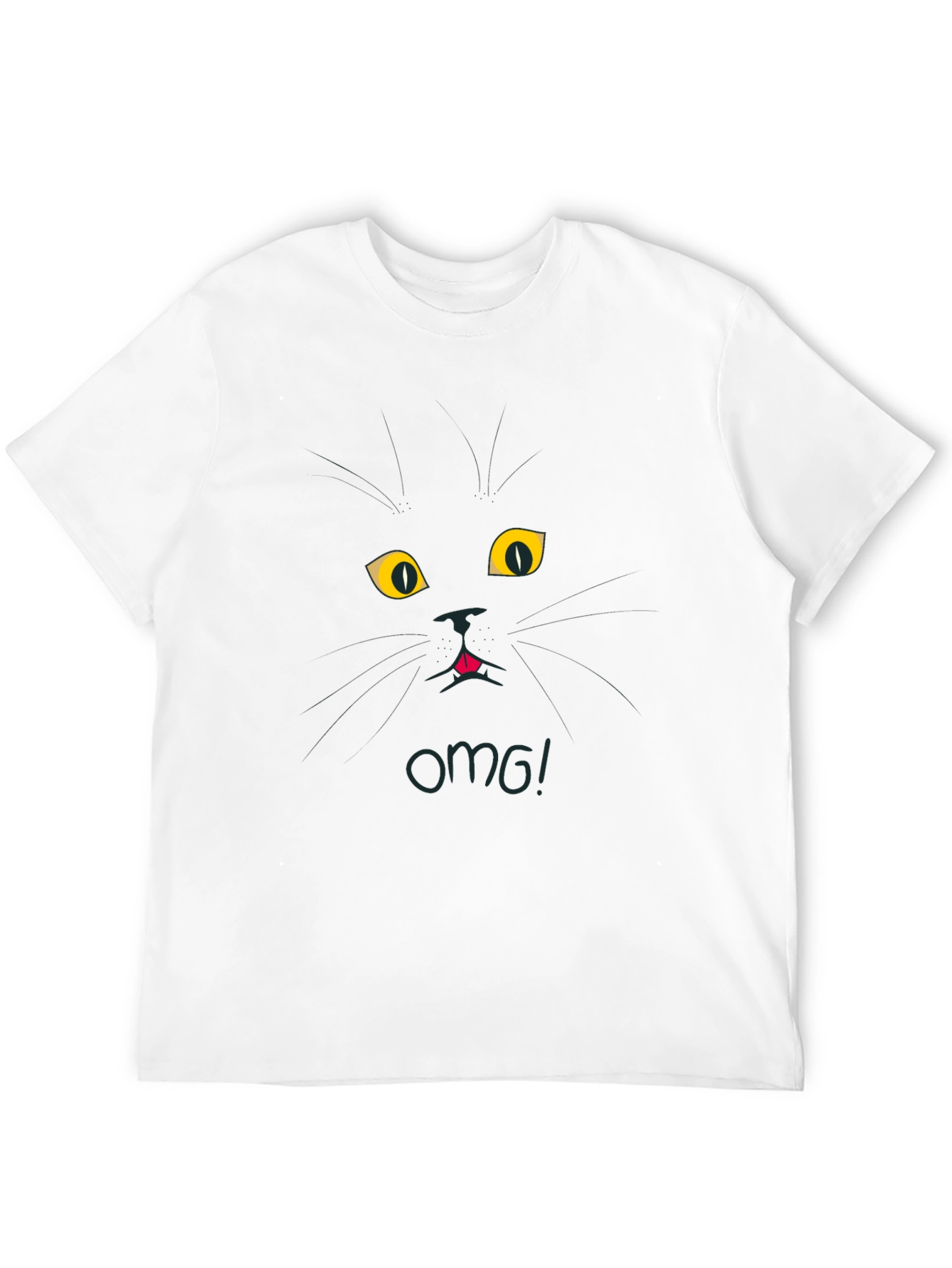 Black Cat OMG! Graphic Tee