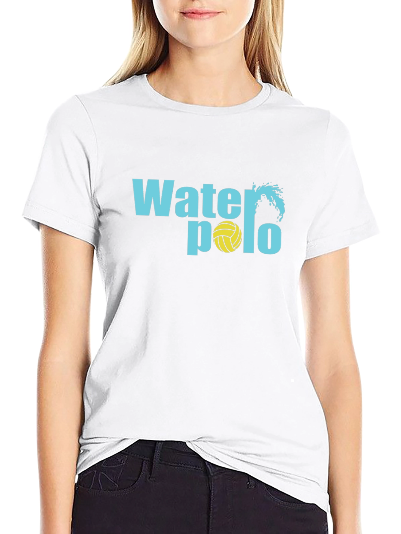 Water Polo Graphic Black T-Shirt
