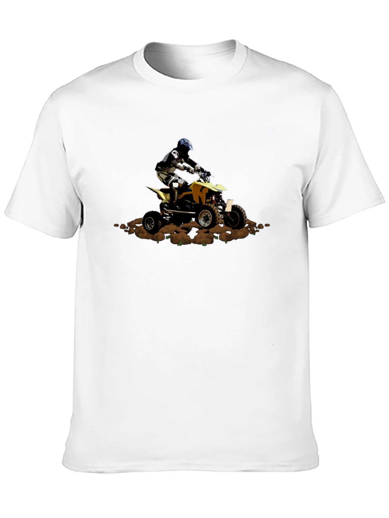 Dirt Bike Rider Graphic Tee - Black Casual Shirt