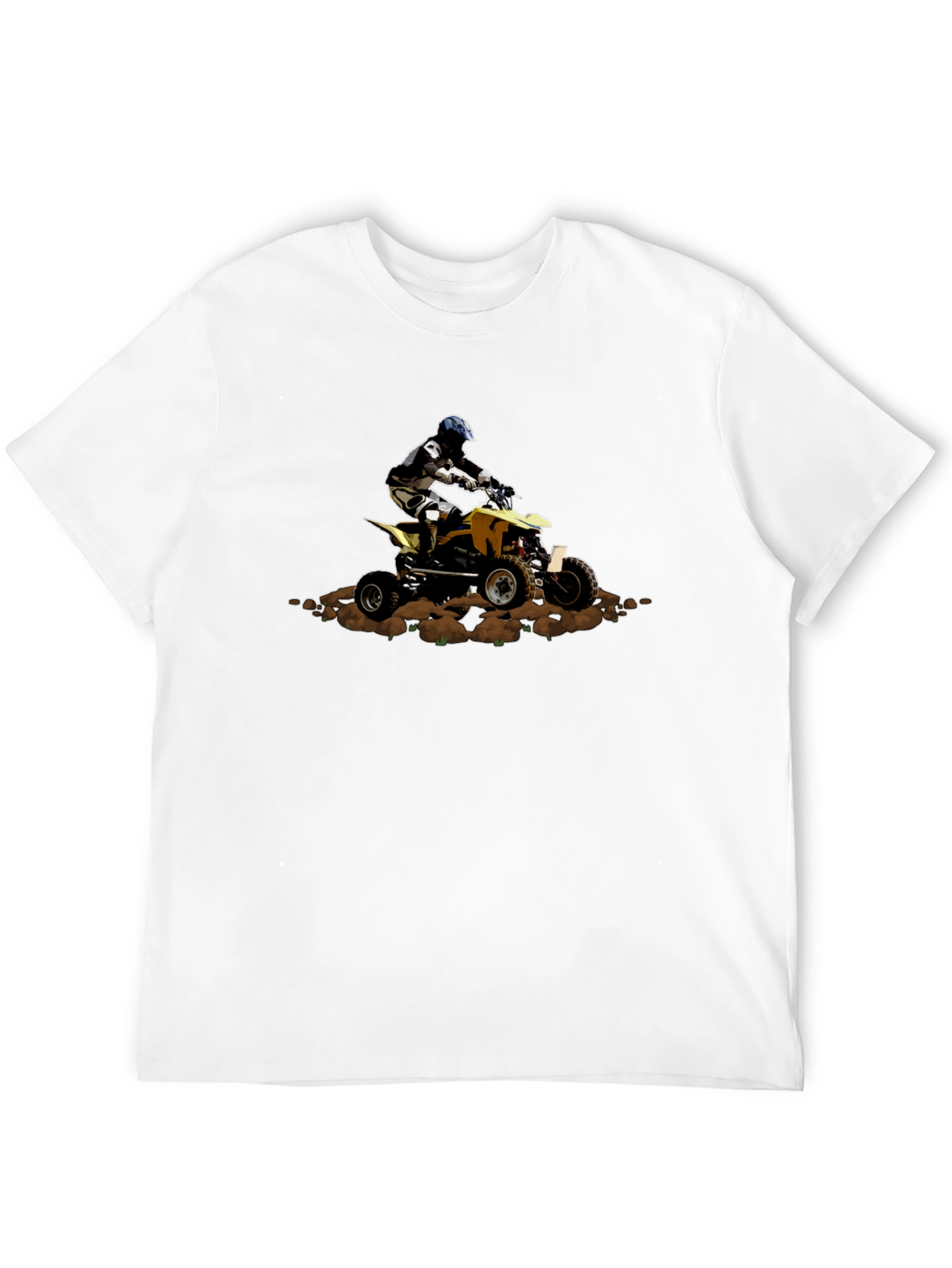 Dirt Bike Rider Graphic Tee - Black Casual Shirt