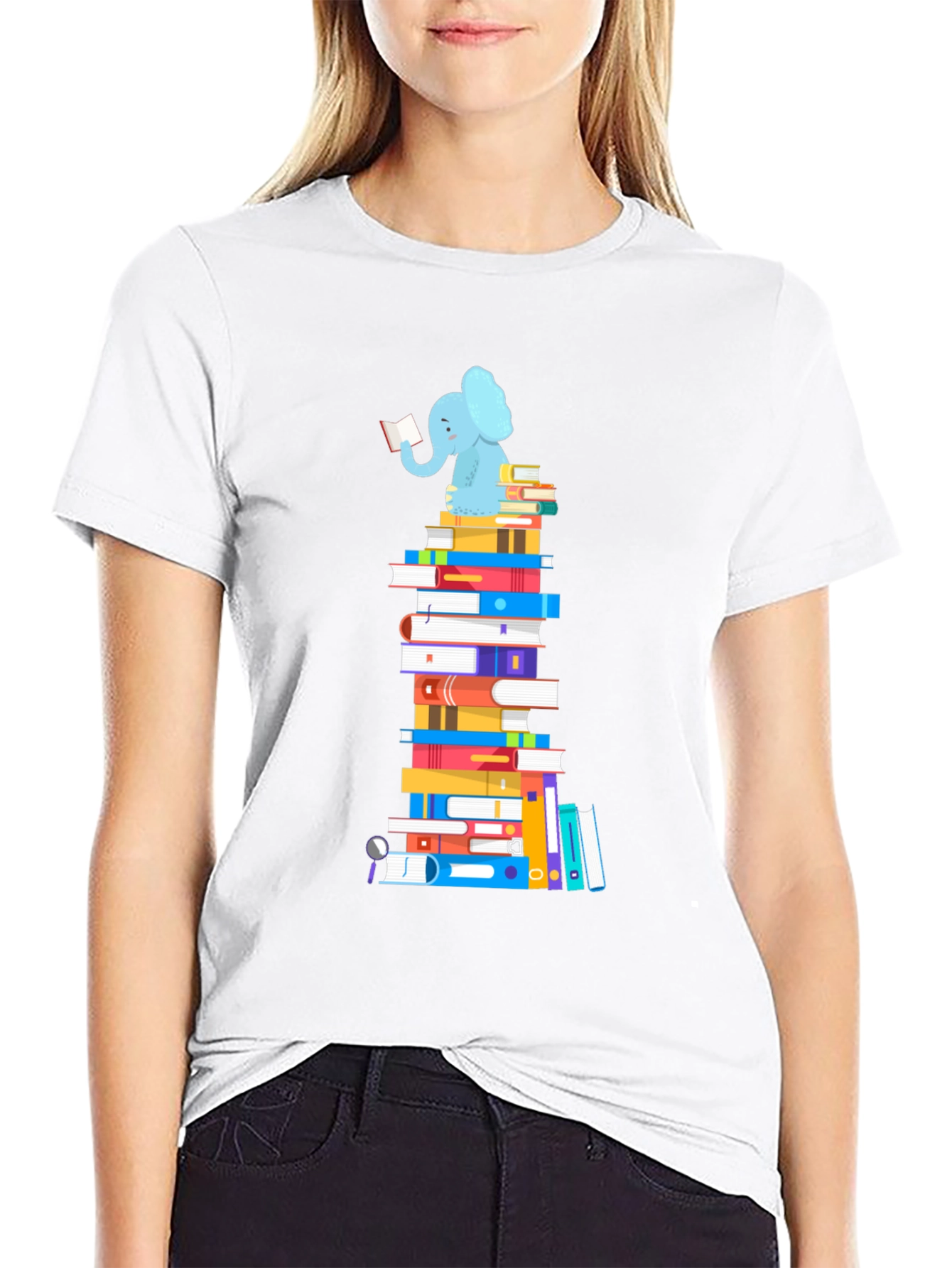Bookworm Elephant T-Shirt