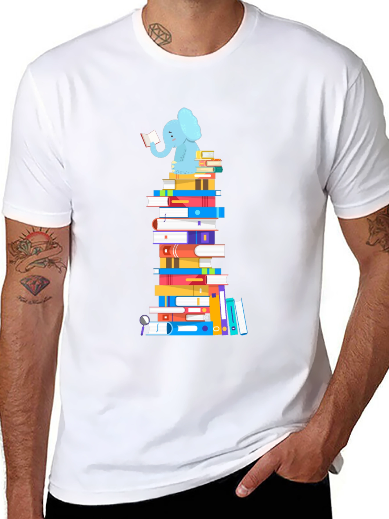Bookworm Elephant T-Shirt