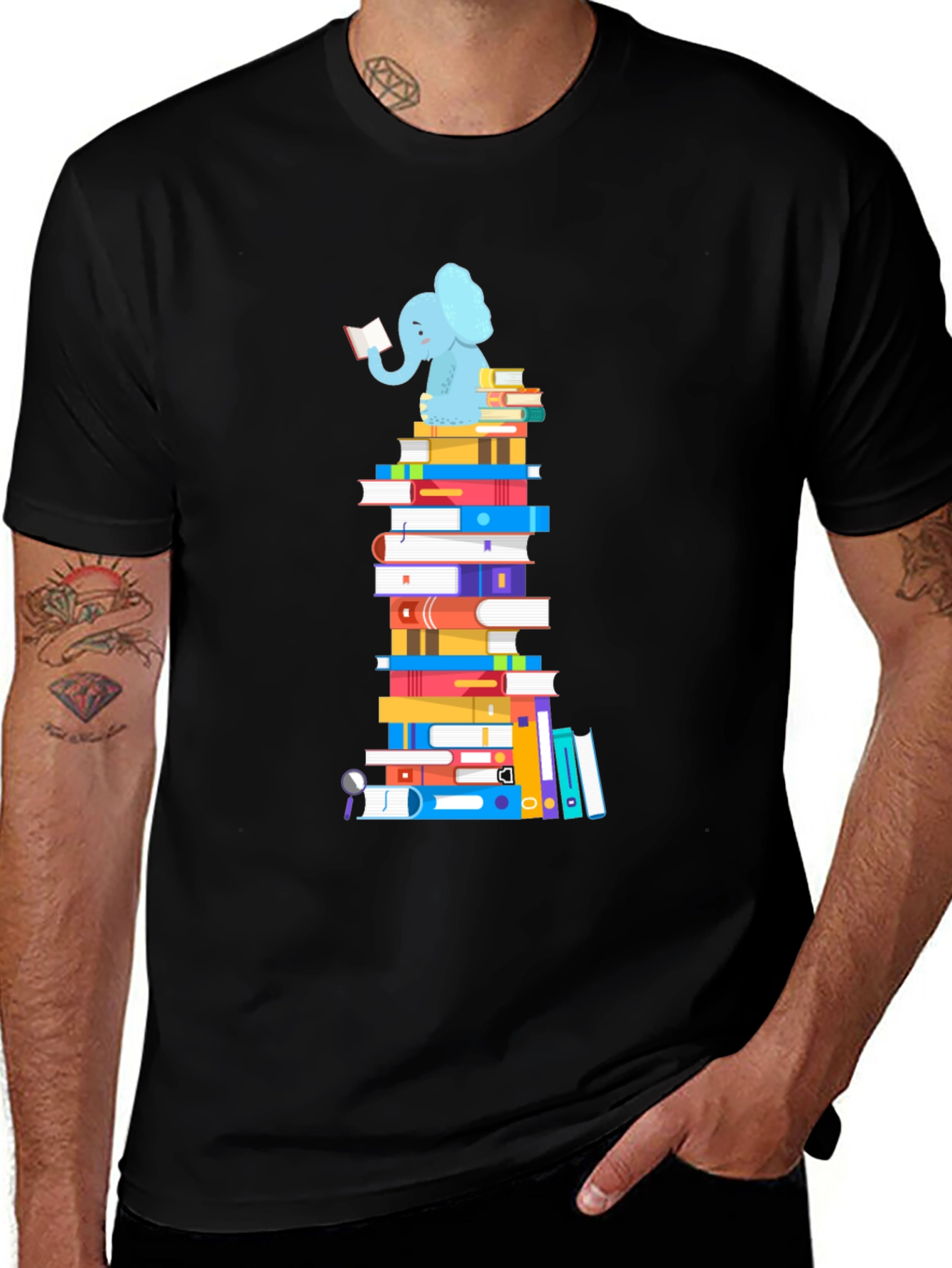 Bookworm Elephant T-Shirt