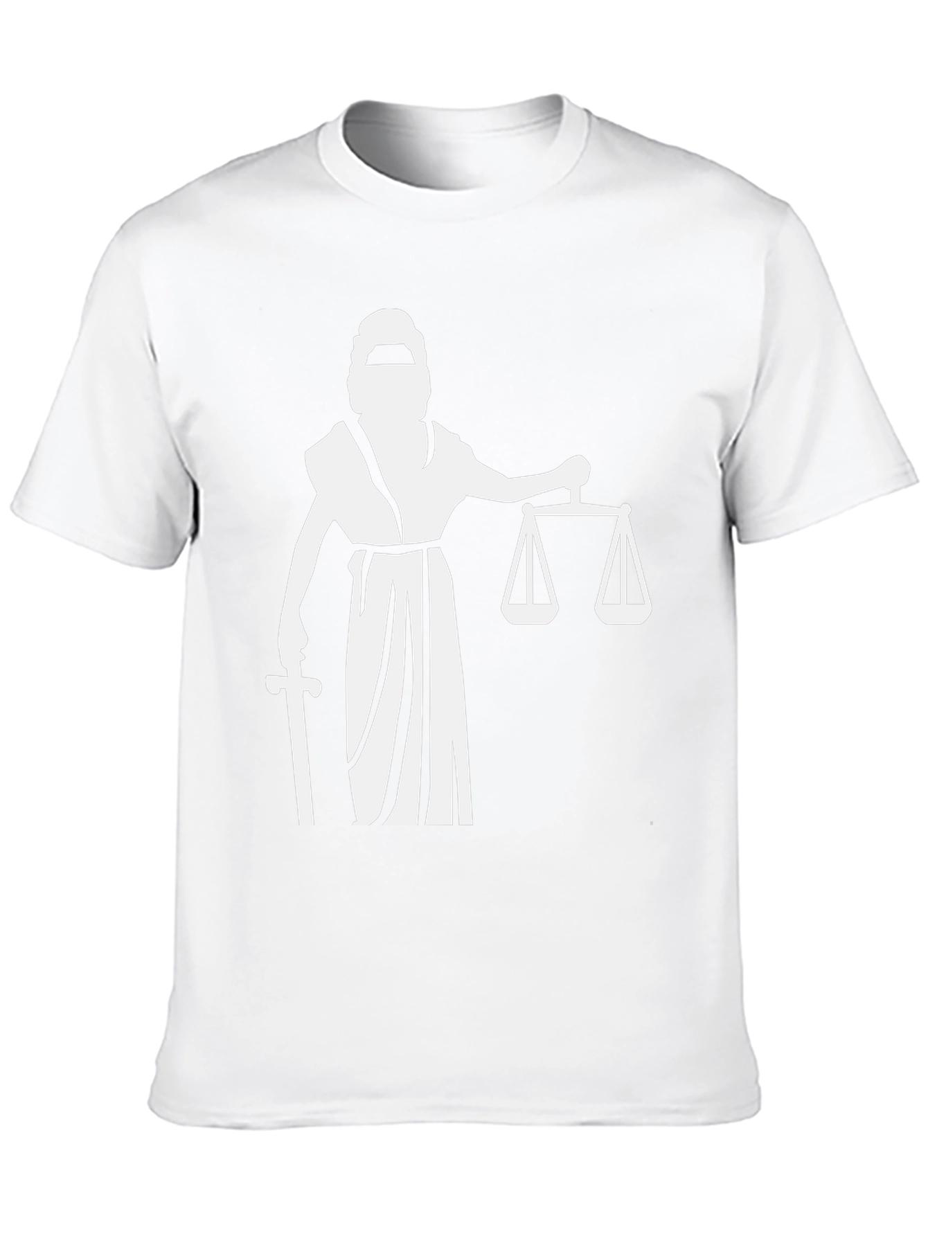 Scales of Justice T-Shirt - Black Cotton Tee