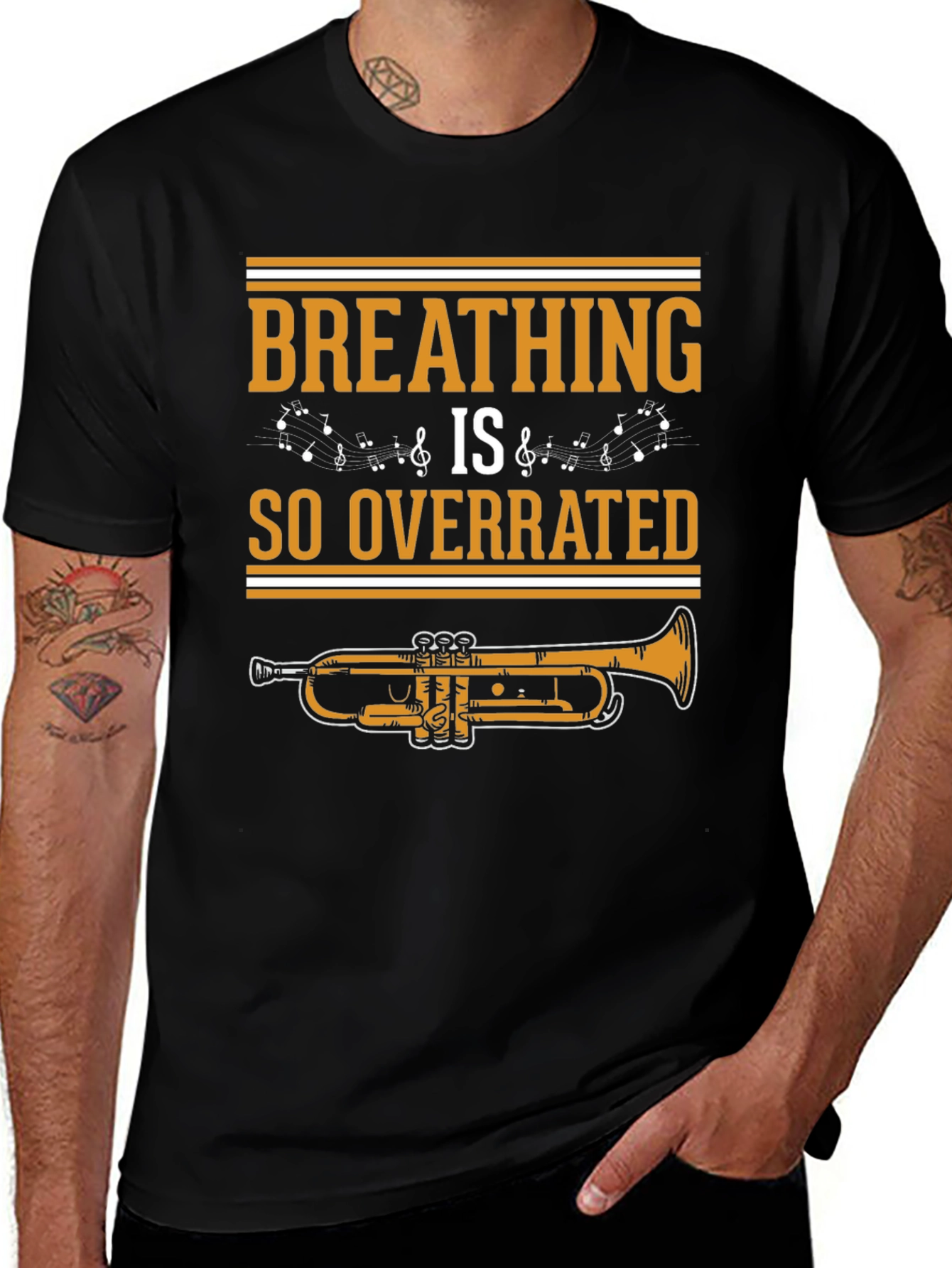 Breathing is So Overrated Trumpet T-Shirt