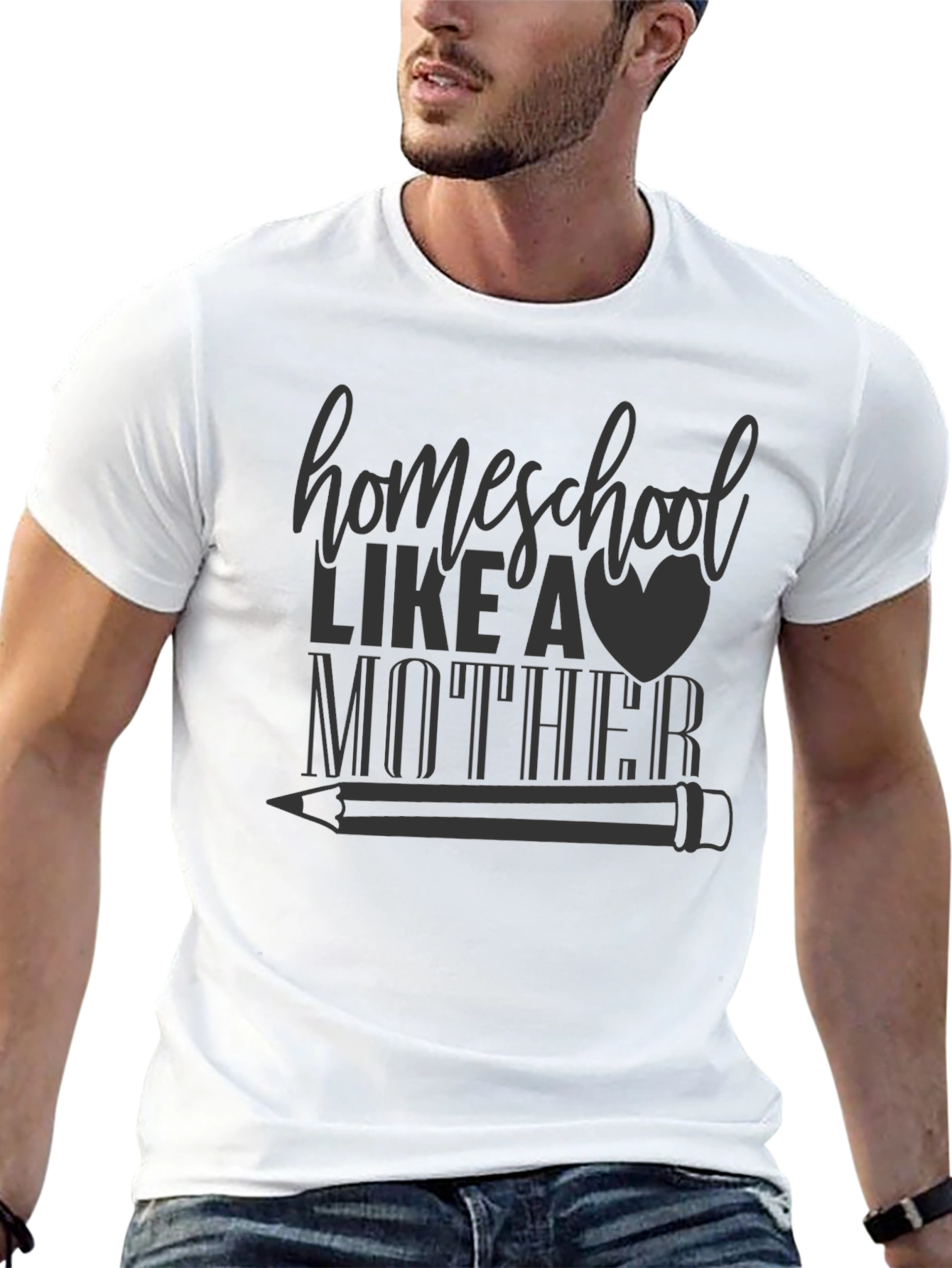 Homeschool Like a Mother T-Shirt - Black