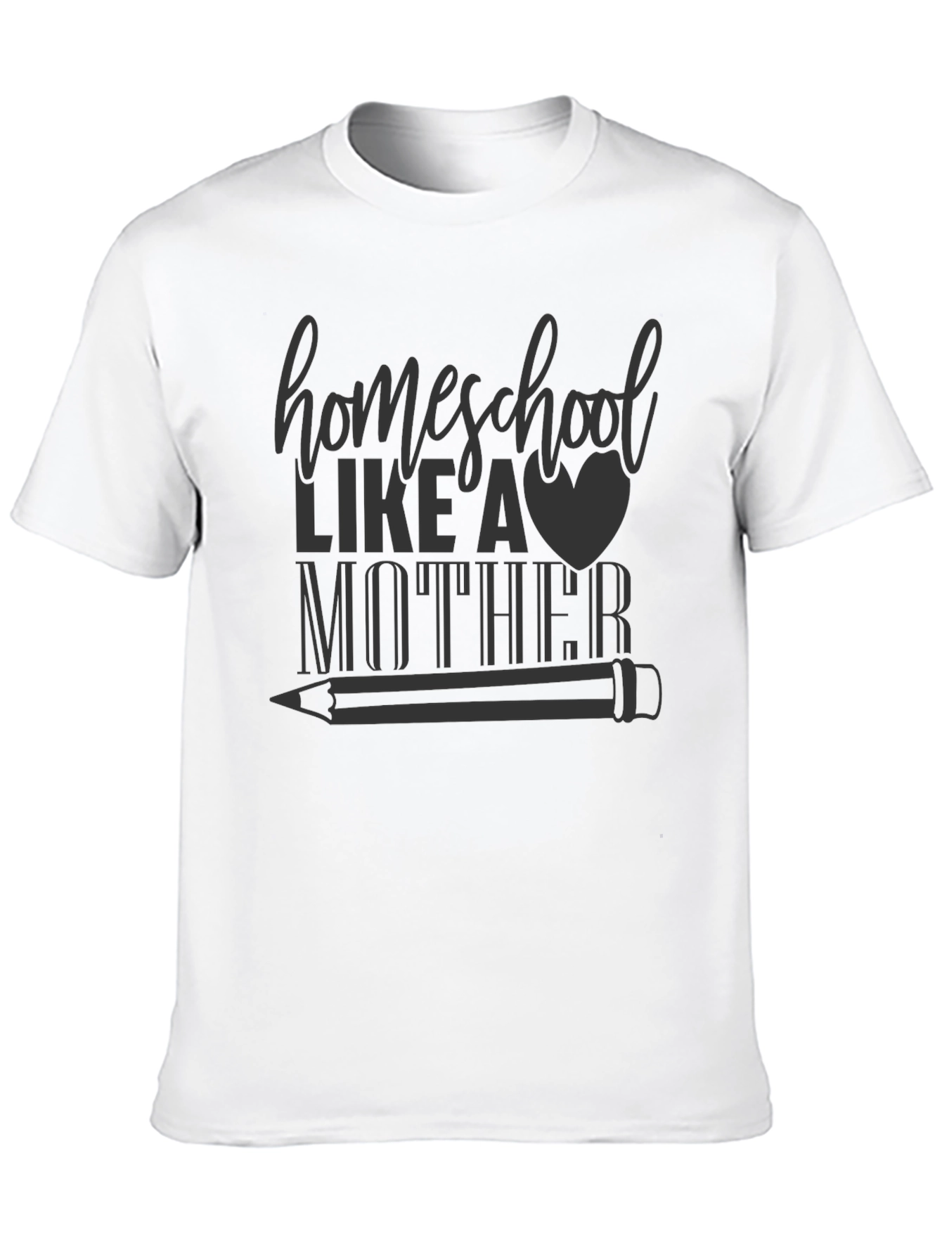 Homeschool Like a Mother T-Shirt - Black