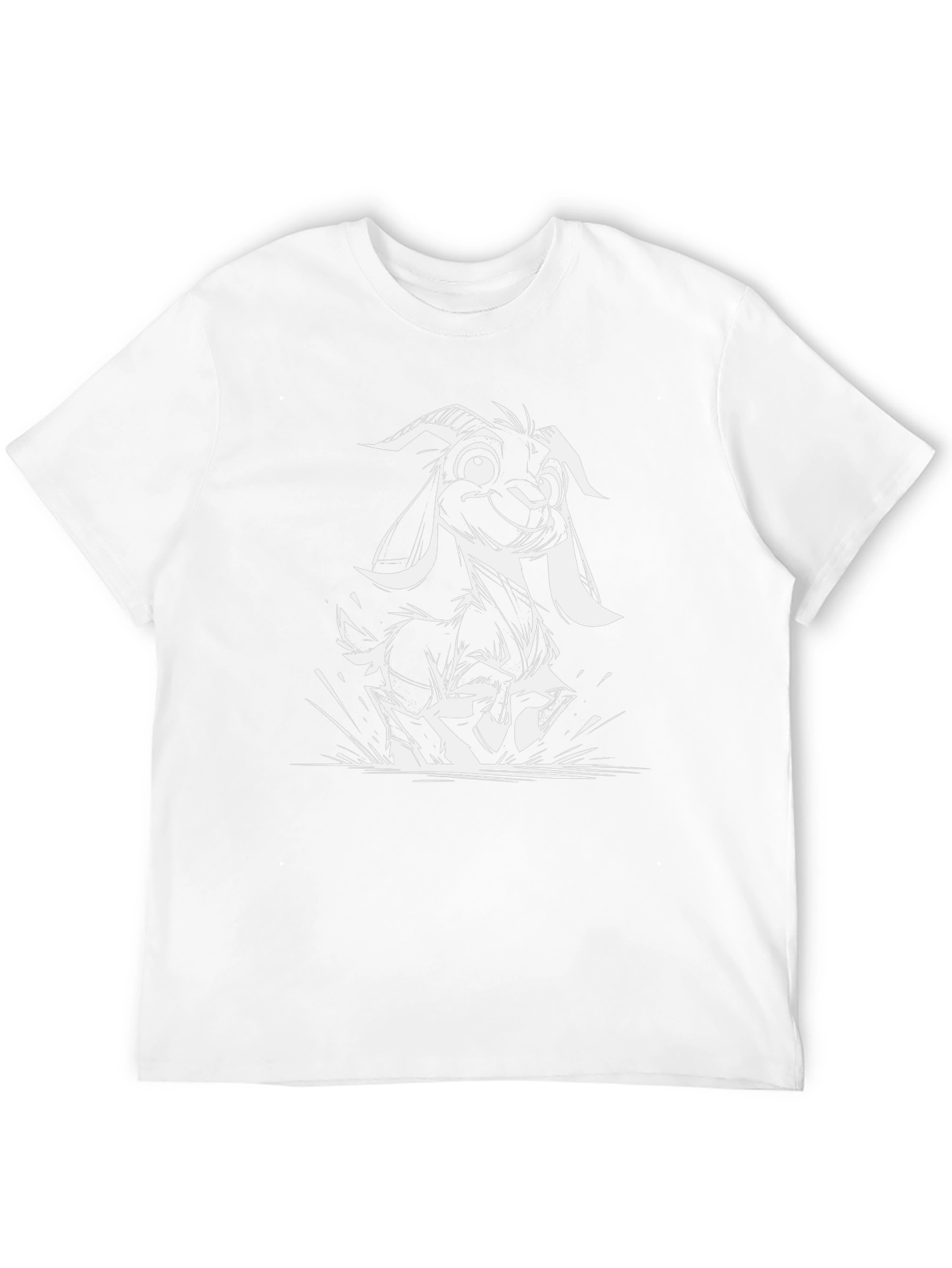 Goat Graphic Tee - Black Crew Neck T-Shirt