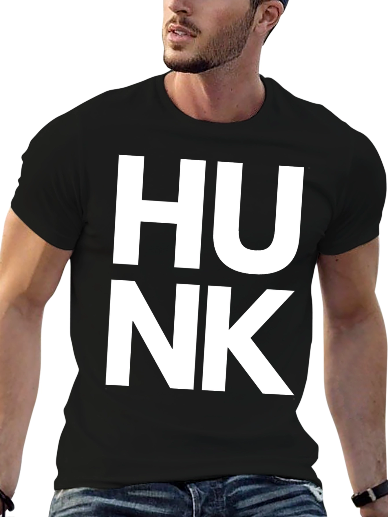 HUNK Graphic Tee - Bold Statement Shirt
