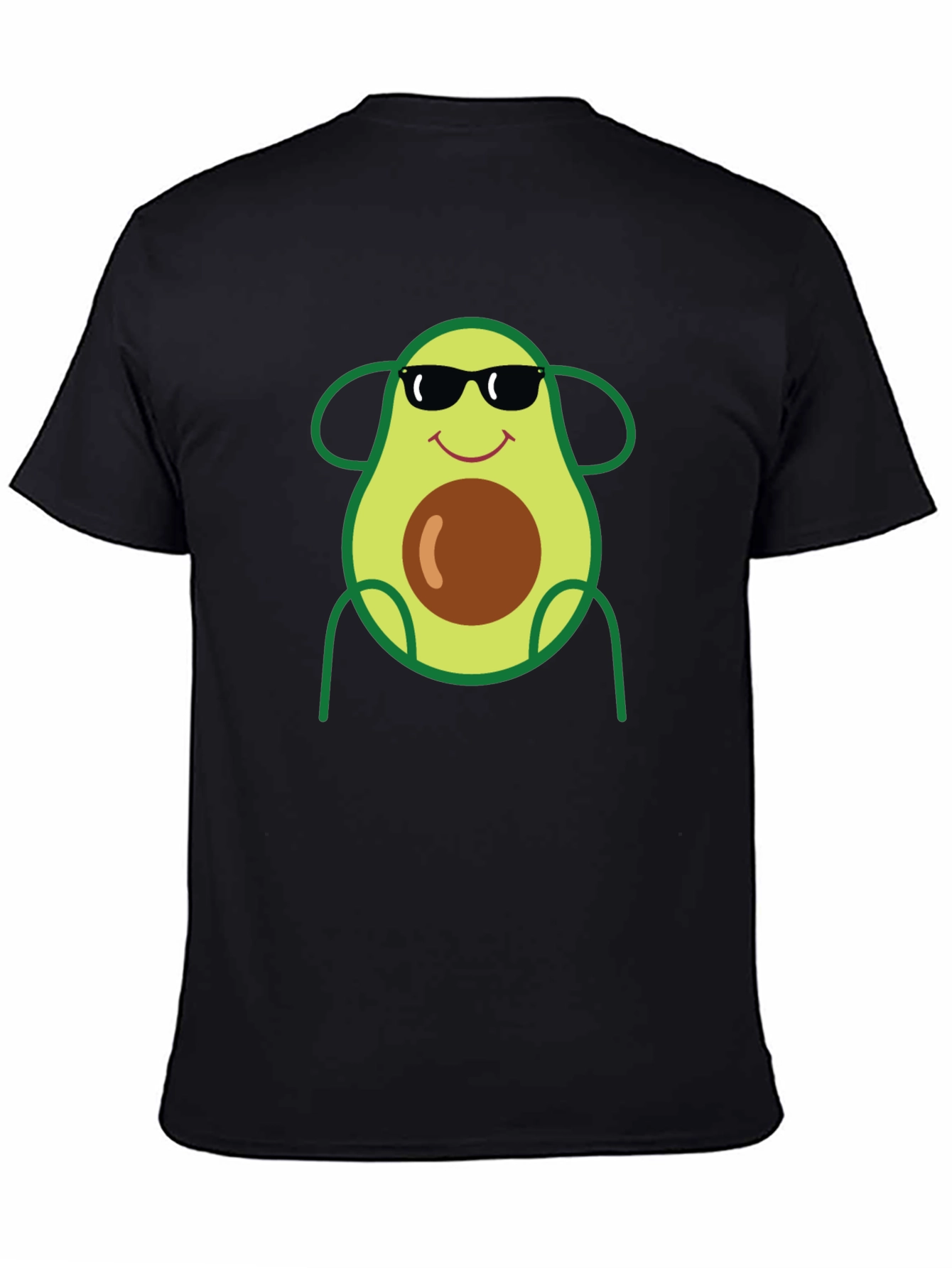 Cool Avocado Graphic Tee - Black