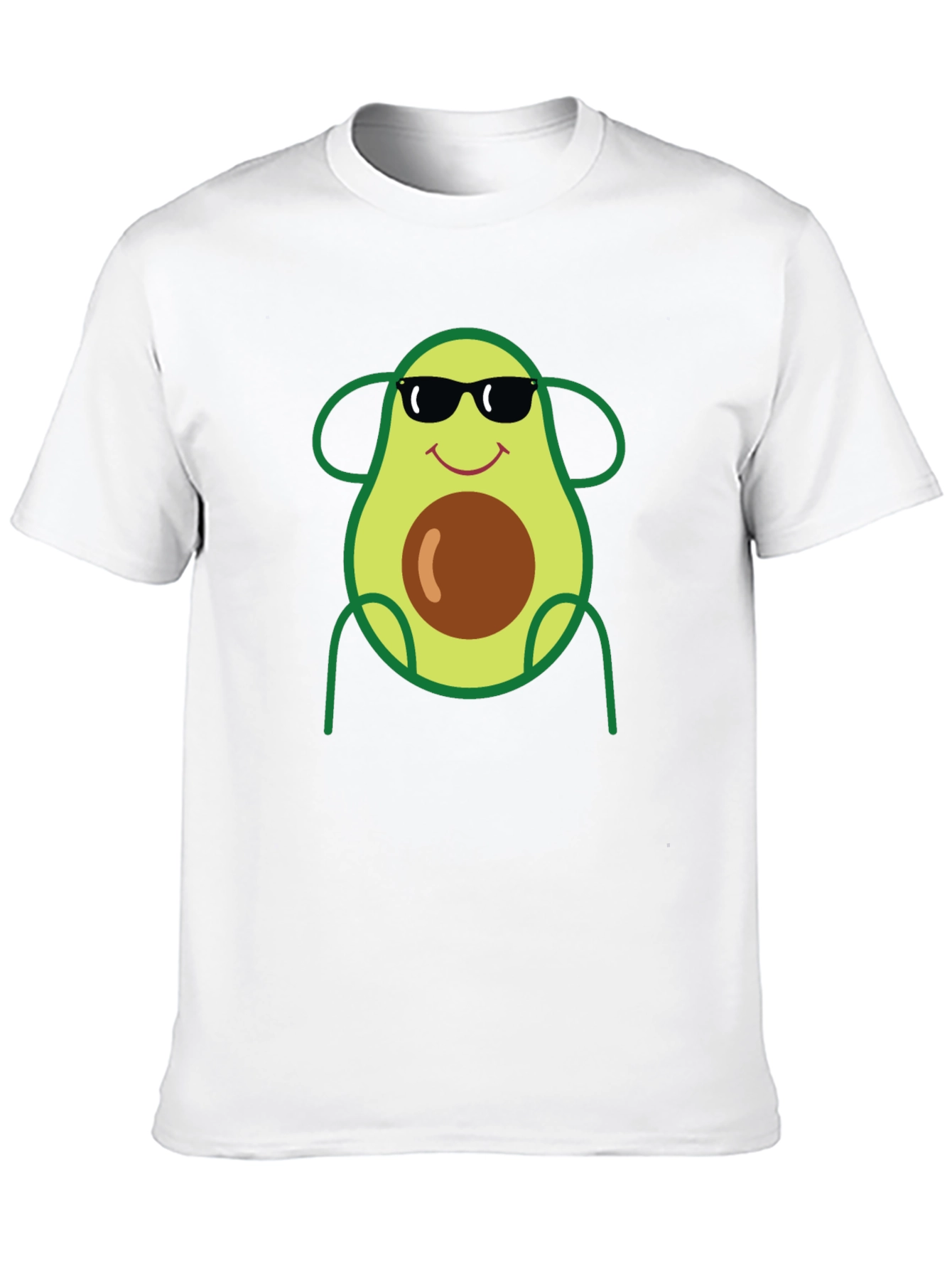 Cool Avocado Graphic Tee - Black