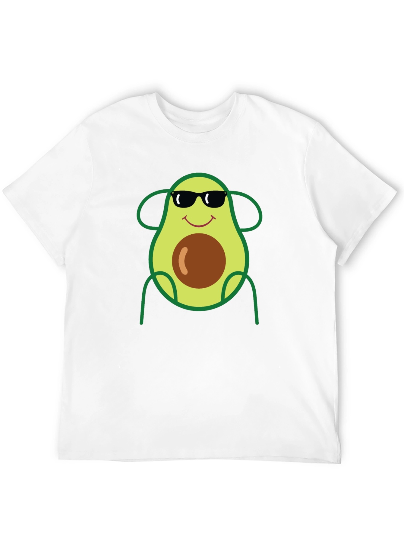 Cool Avocado Graphic Tee - Black