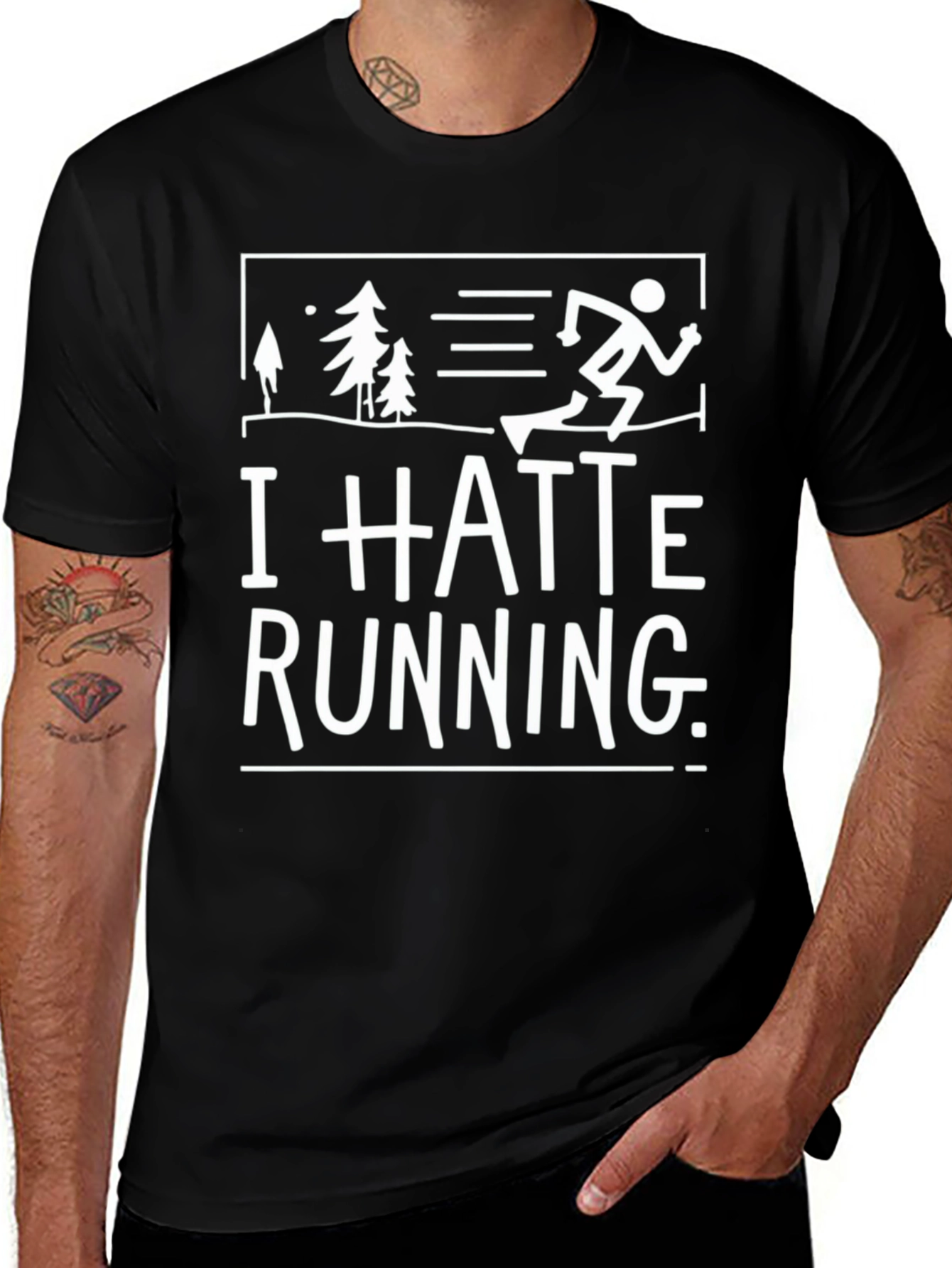 Funny I Hate Running T-Shirt