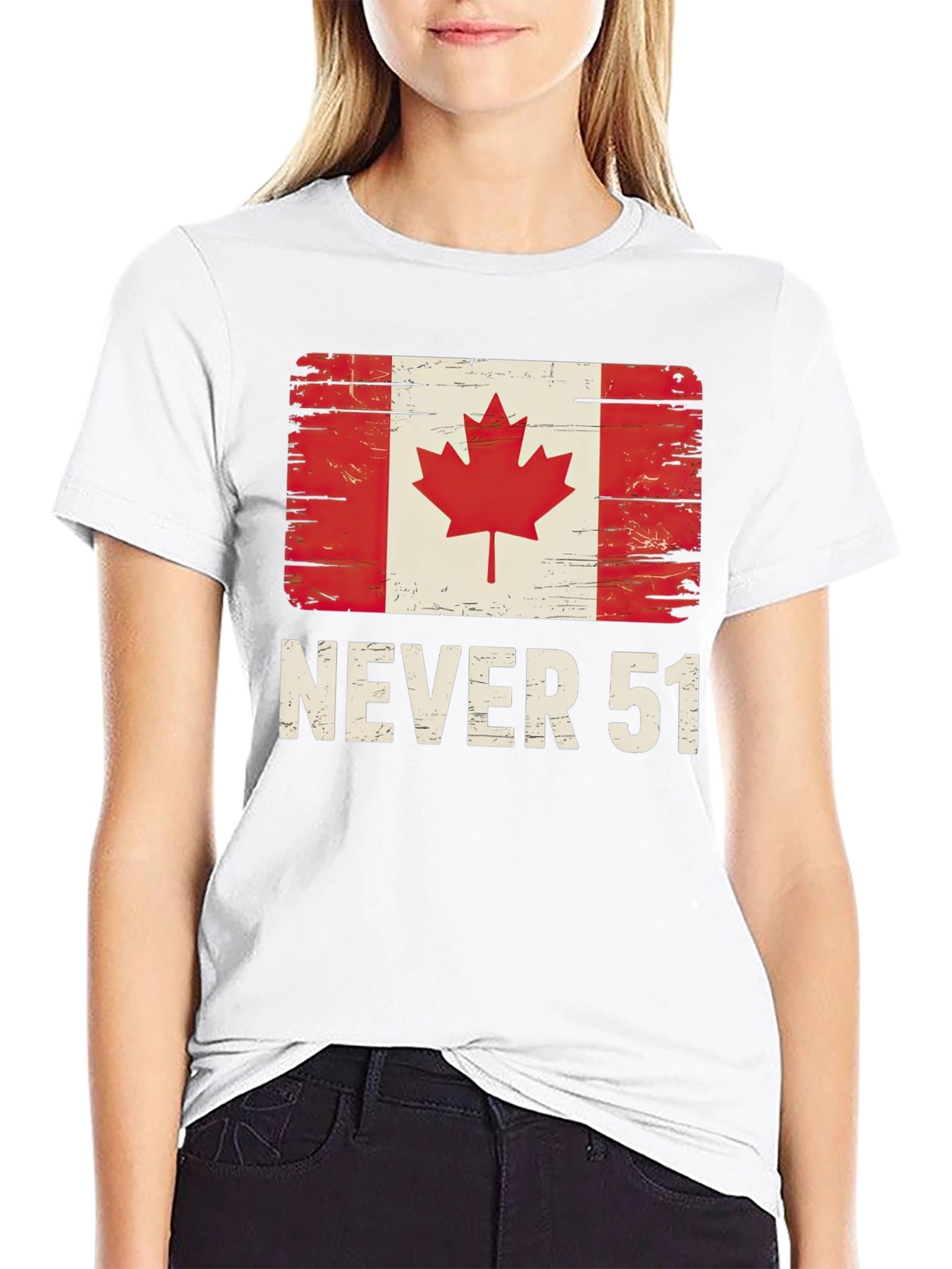 Never 51 Canada Flag T-Shirt