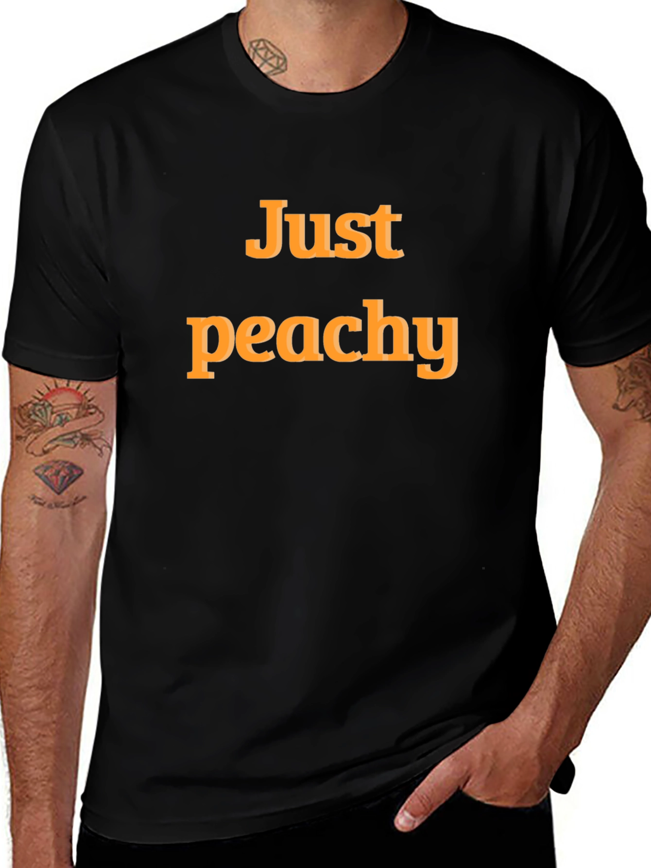 Just Peachy Graphic T-Shirt - Comfortable Casual Wear