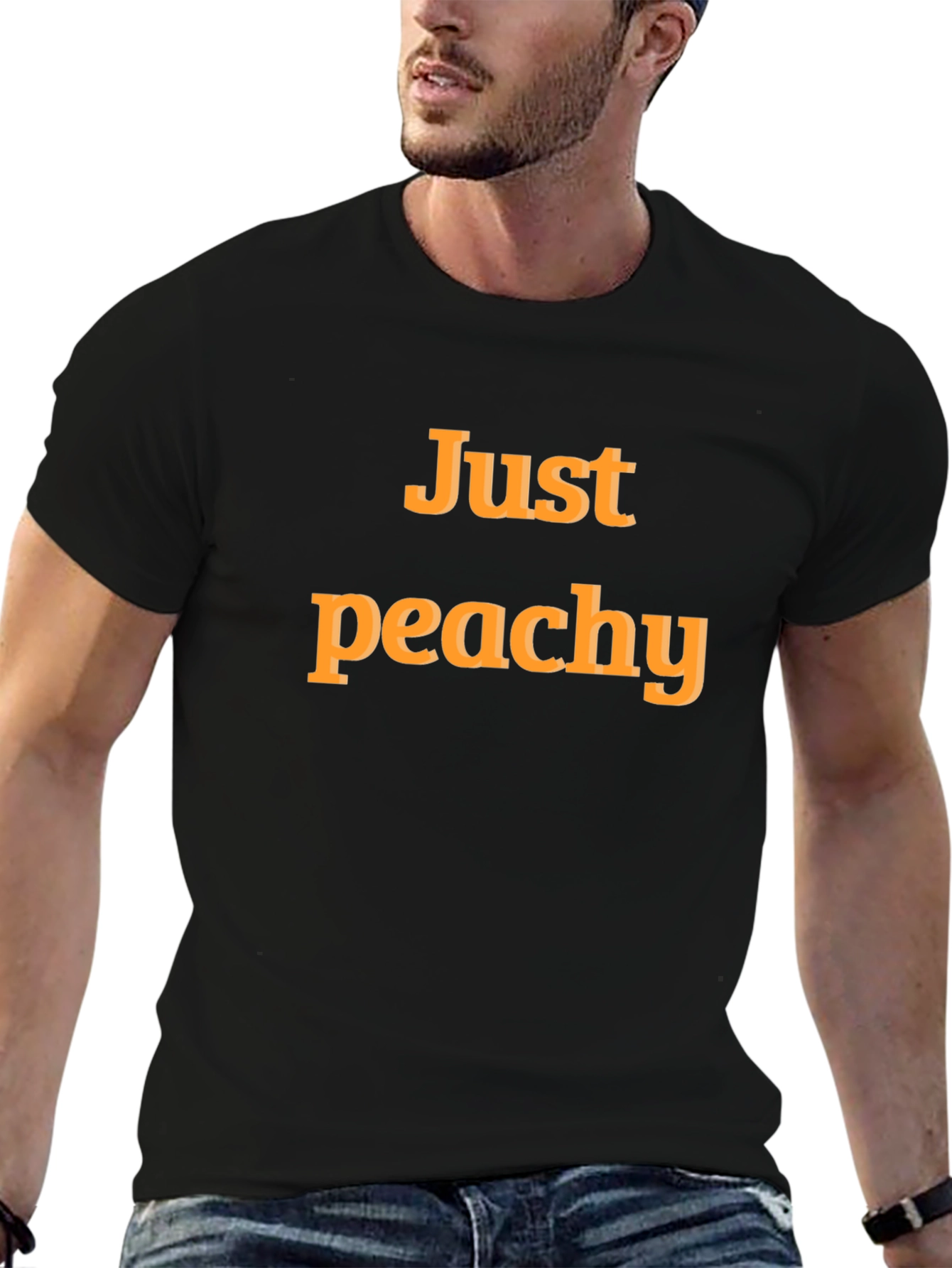 Just Peachy Graphic T-Shirt - Comfortable Casual Wear