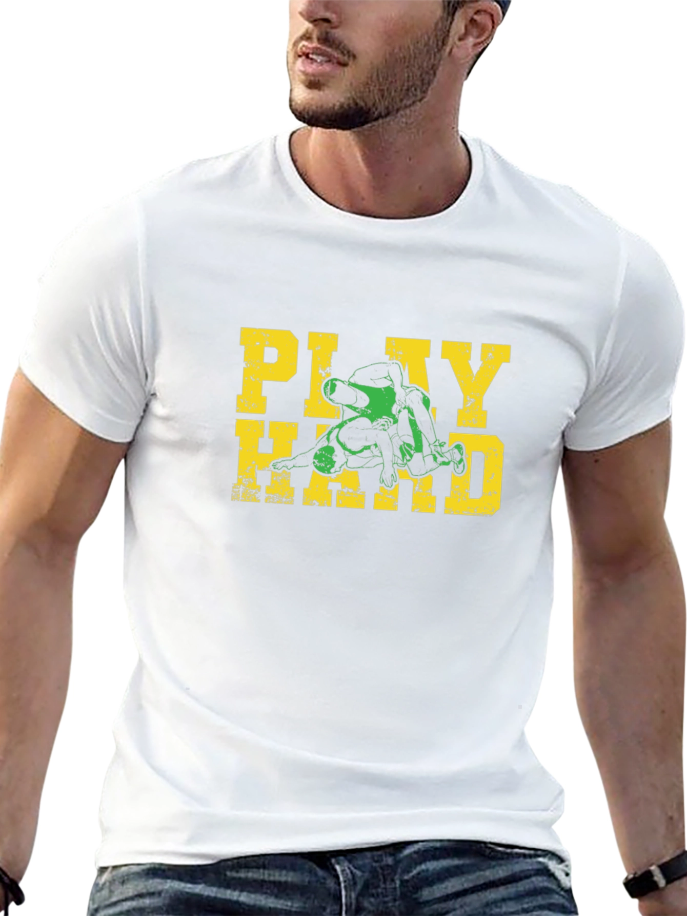 Play Hard Wrestling Graphic Tee