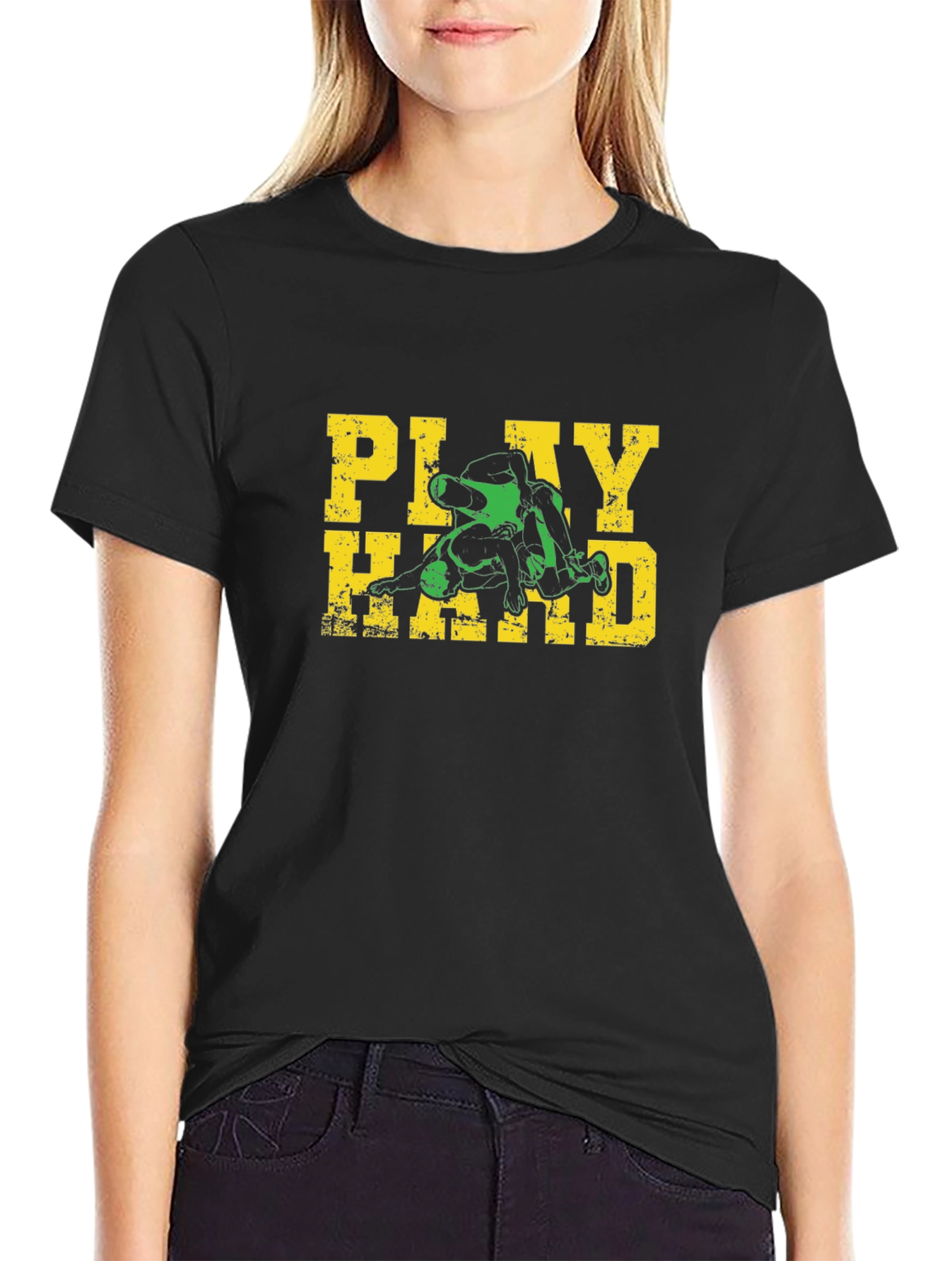 Play Hard Wrestling Graphic Tee