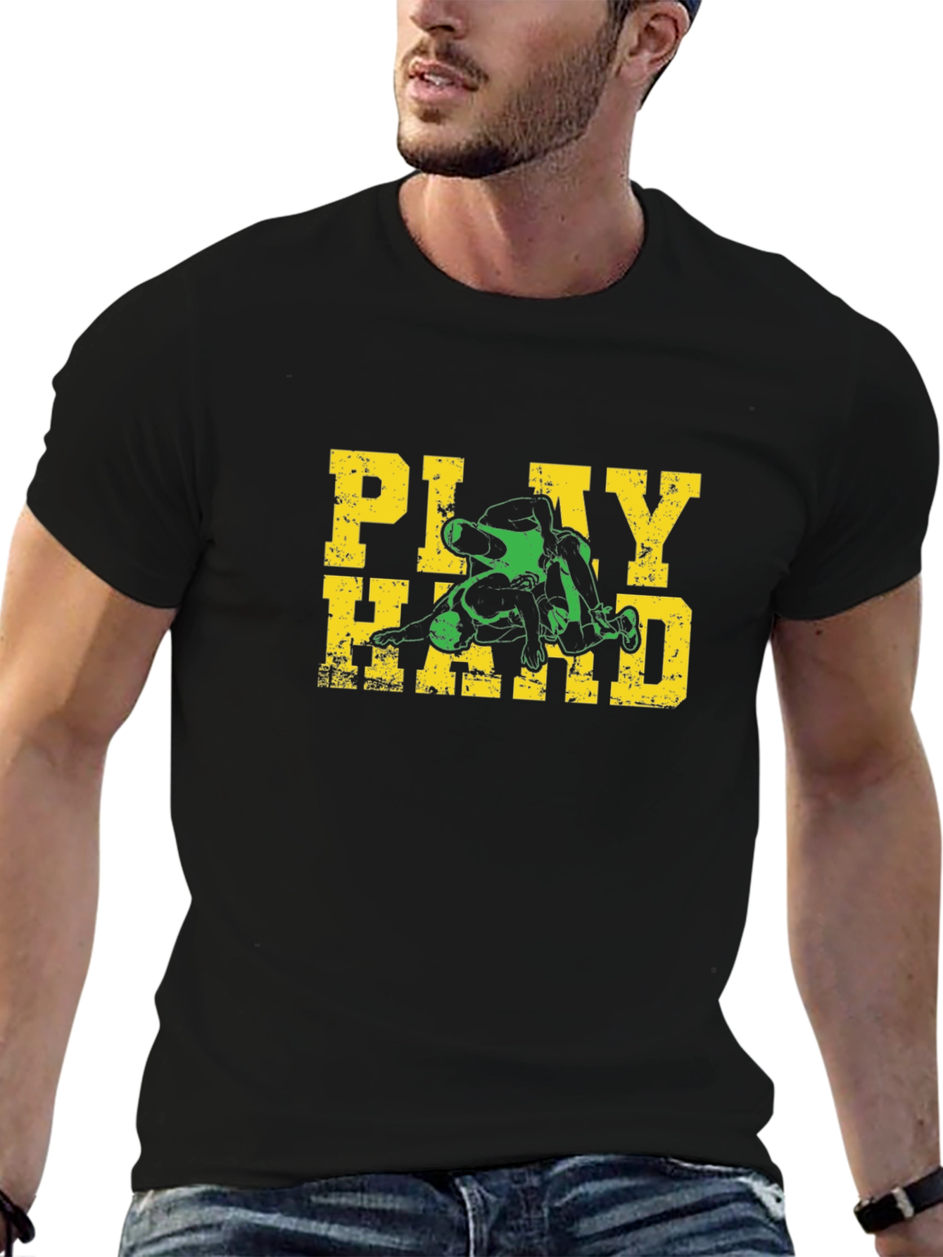Play Hard Wrestling Graphic Tee