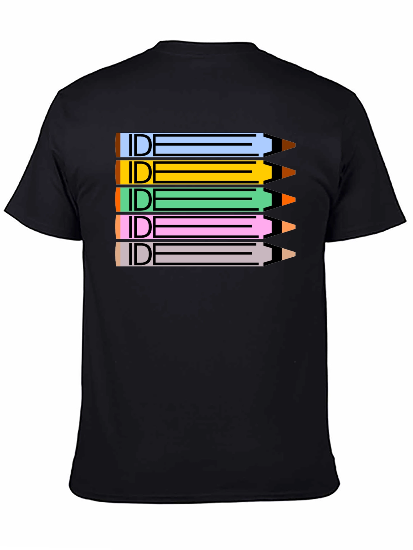 IDE Pencil Stack Graphic Tee - Creative Designer Shirt