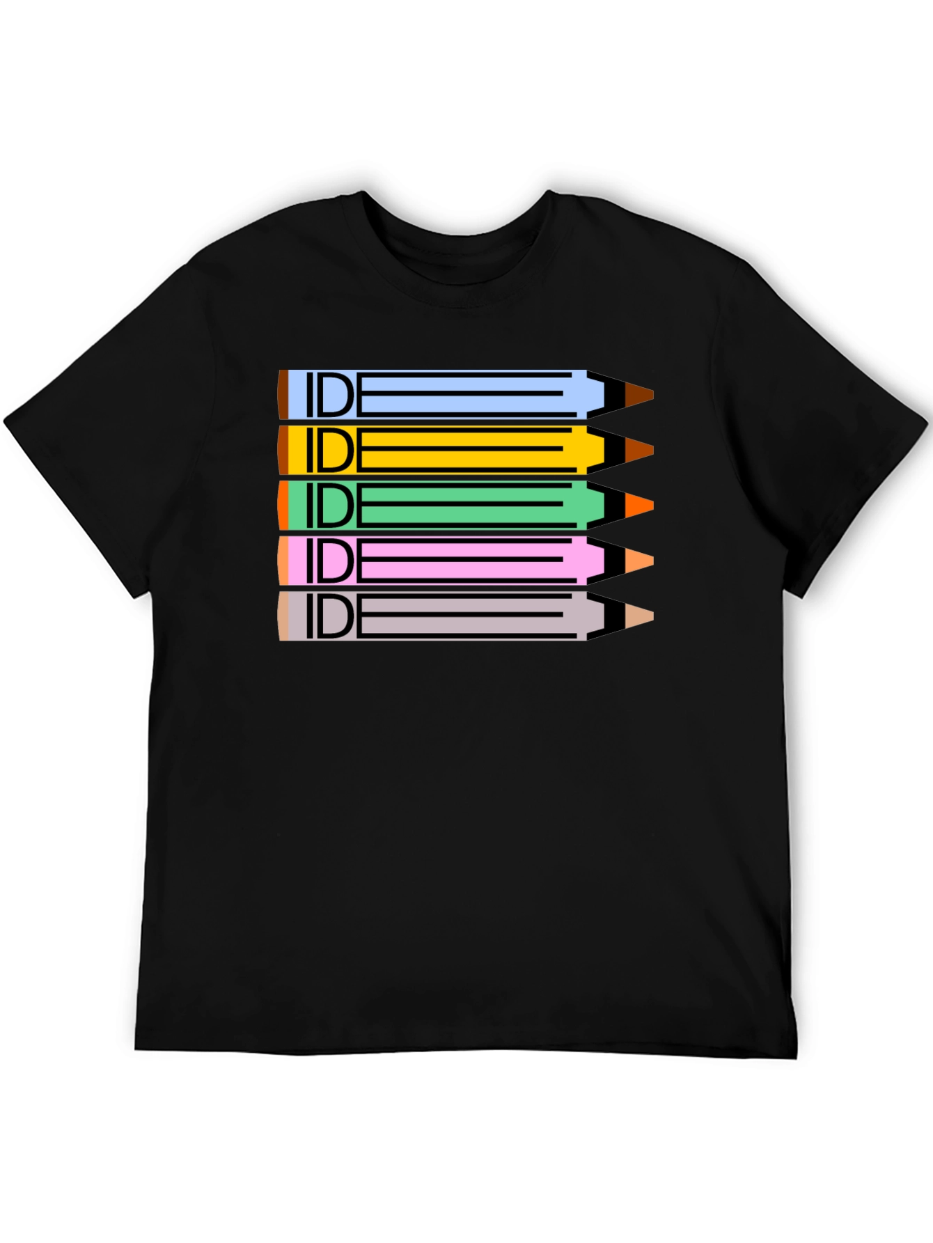 IDE Pencil Stack Graphic Tee - Creative Designer Shirt