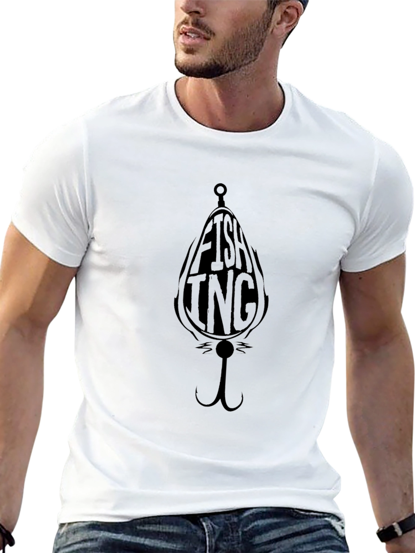 Fishing INC Black Graphic T-Shirt