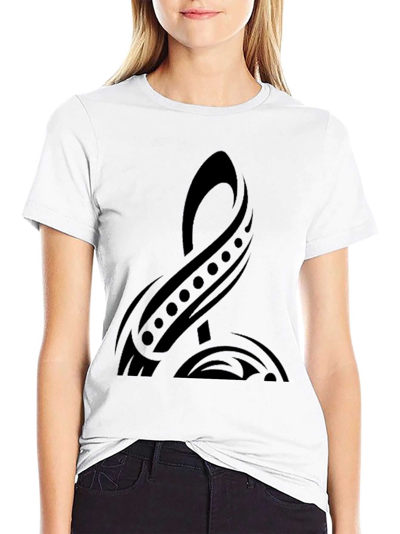 Mens Black Tribal Graphic T-Shirt