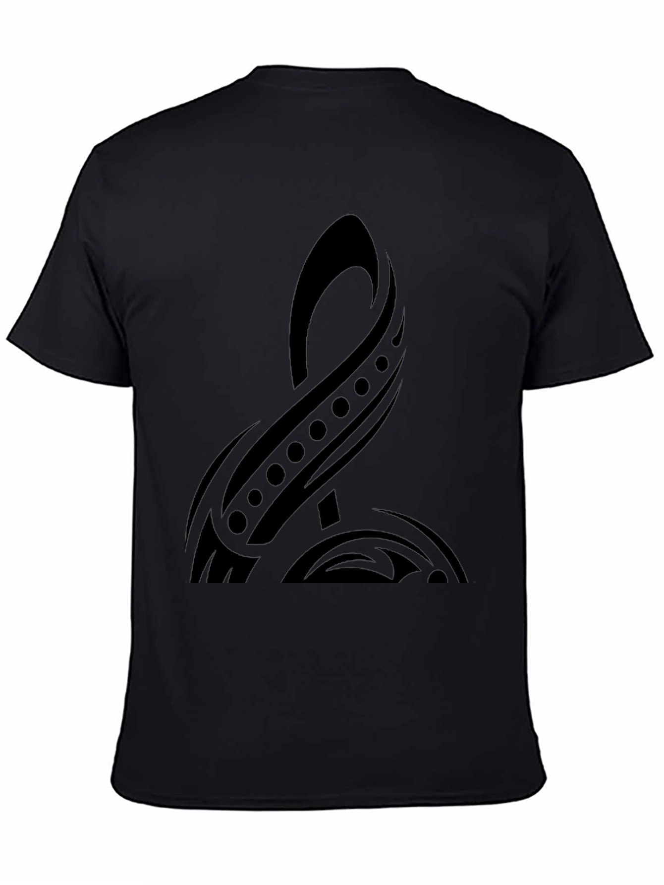 Mens Black Tribal Graphic T-Shirt
