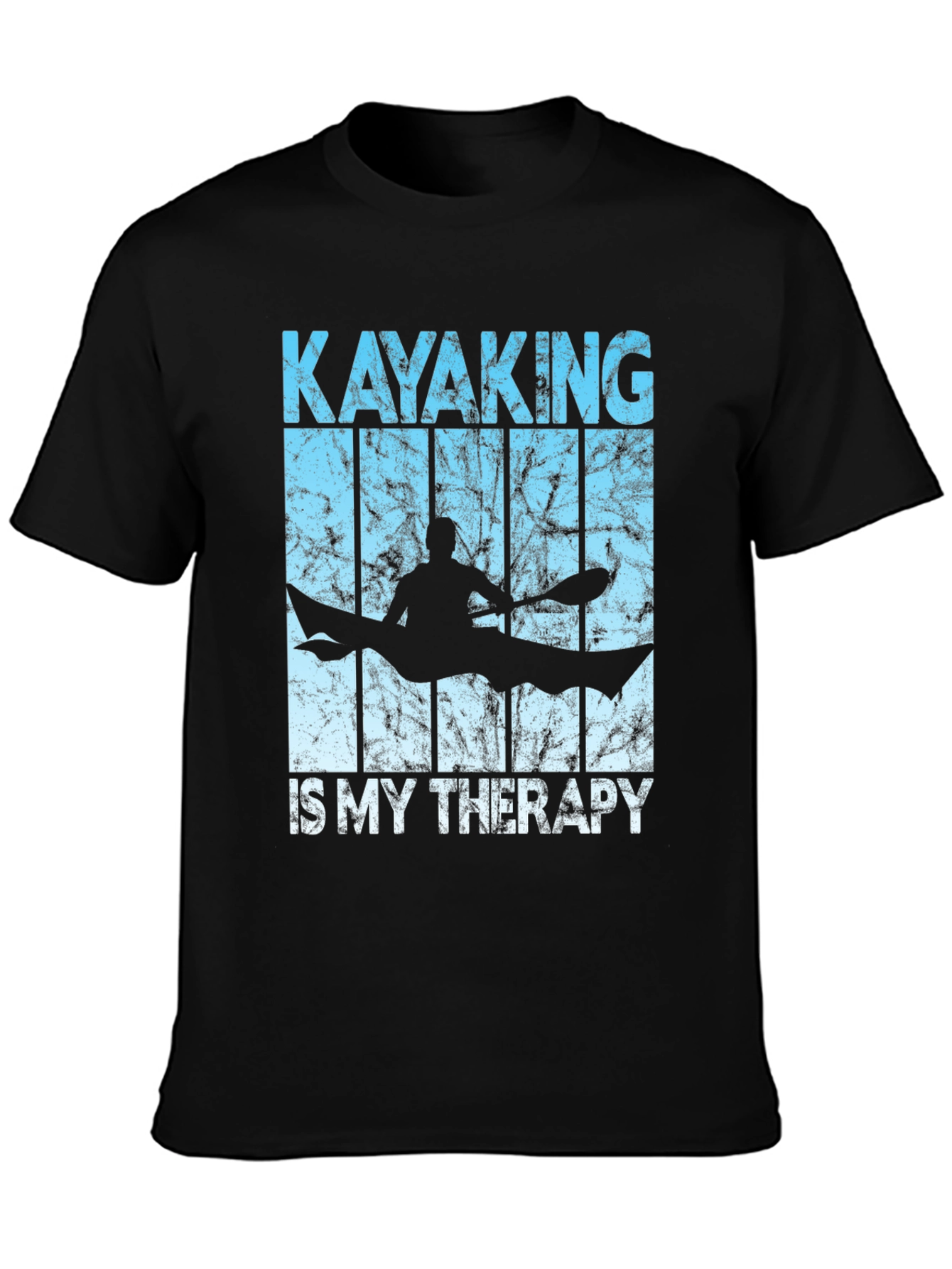 Kayaking Therapy T-Shirt - Black