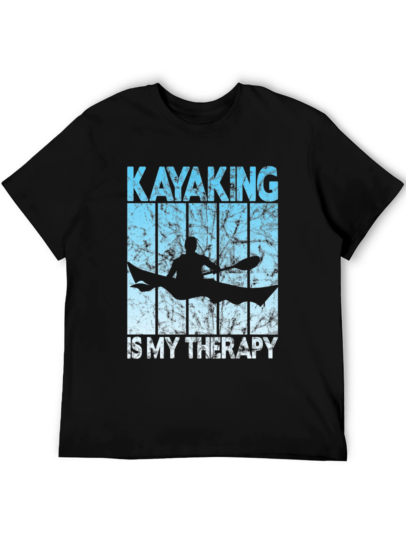 Kayaking Therapy T-Shirt - Black