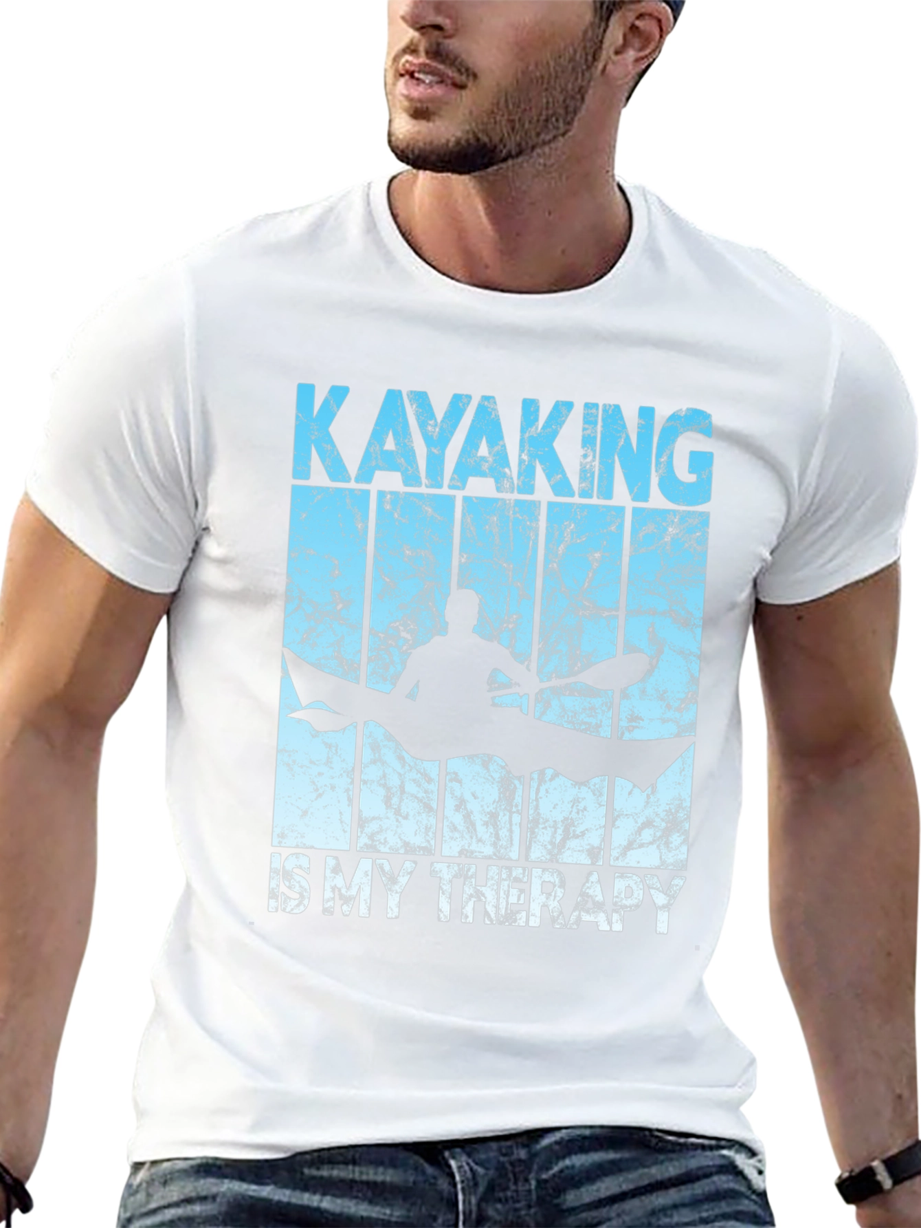 Kayaking Therapy T-Shirt - Black