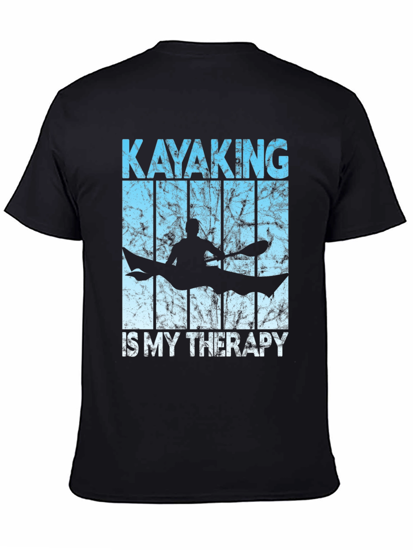 Kayaking Therapy T-Shirt - Black