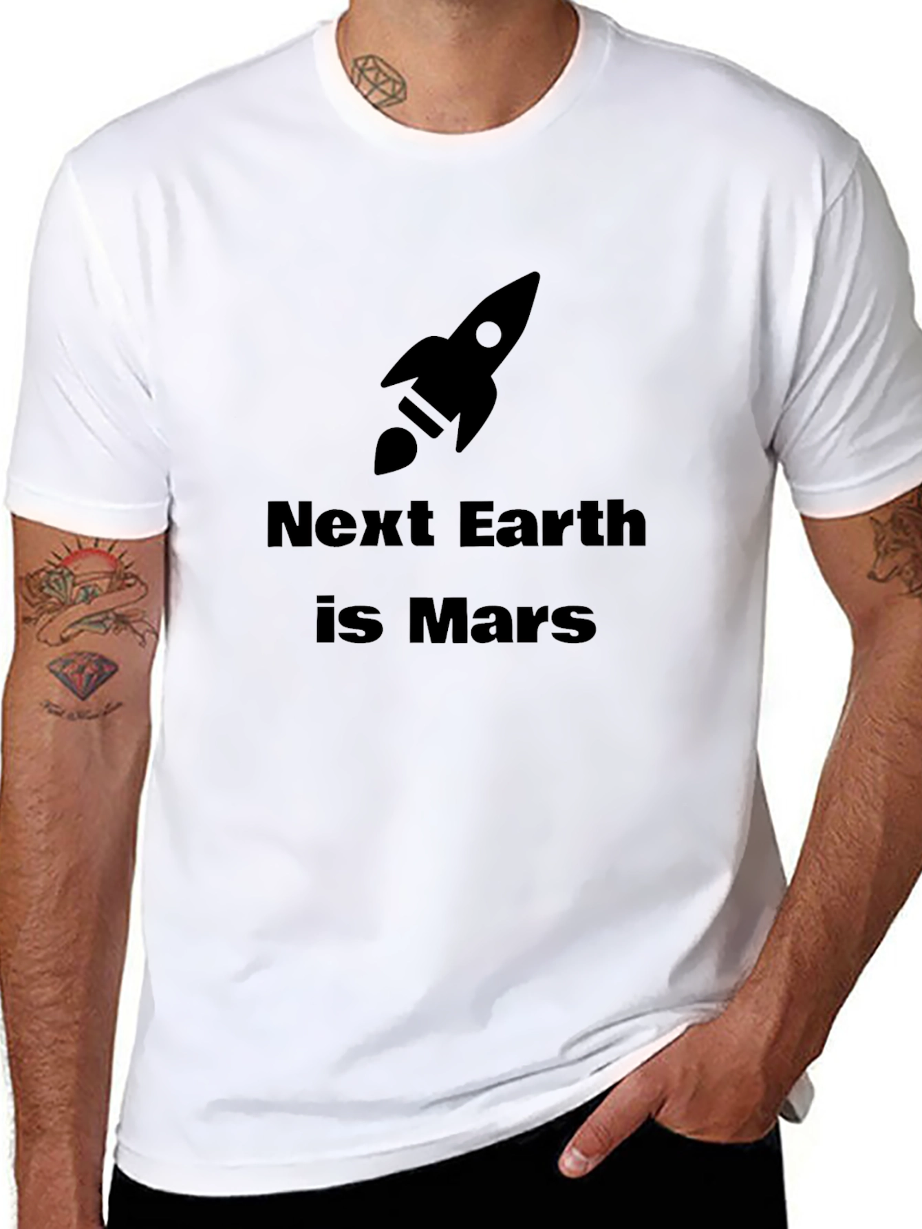 Next Earth is Mars Black T-Shirt