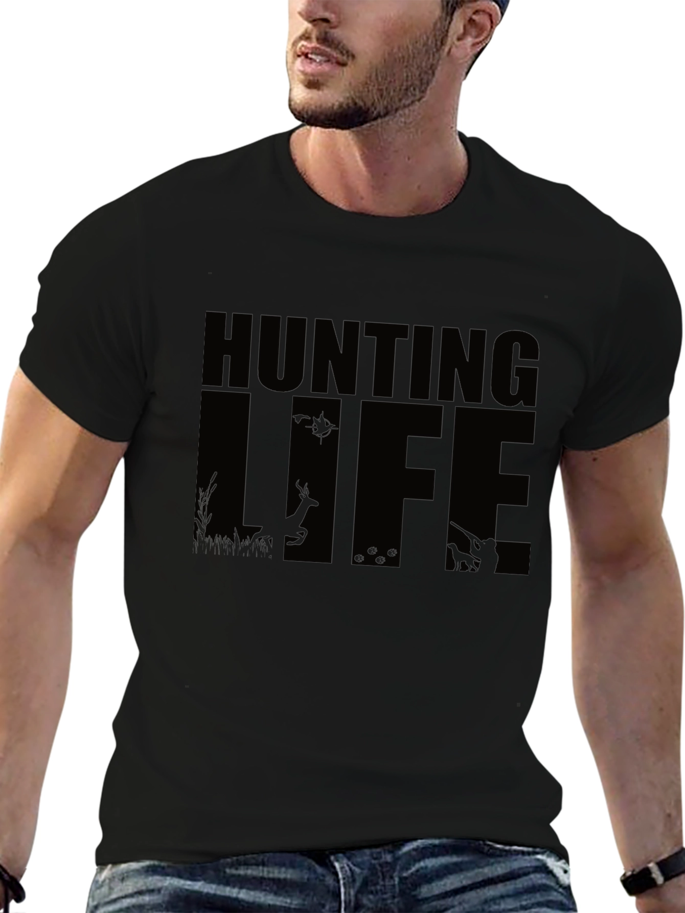 Hunting Life Graphic T-Shirt