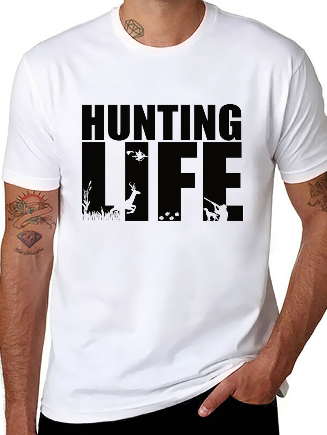 Hunting Life Graphic T-Shirt