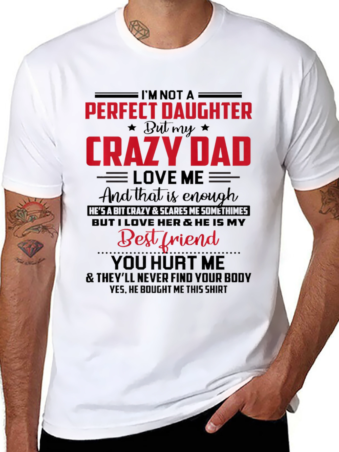 Crazy Dads Daughter Tee - Perfect Gift!