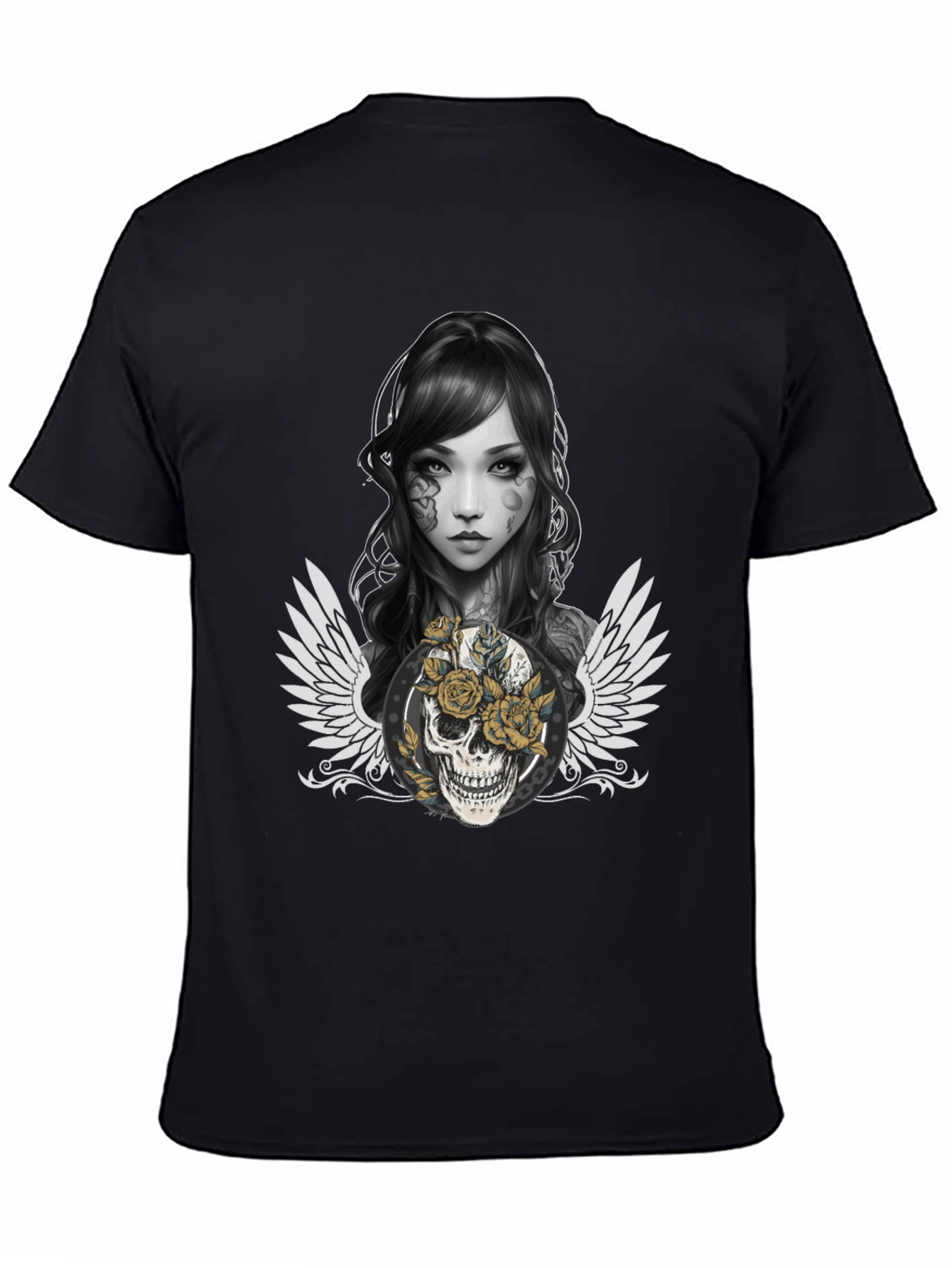 Skull & Roses Graphic T-Shirt