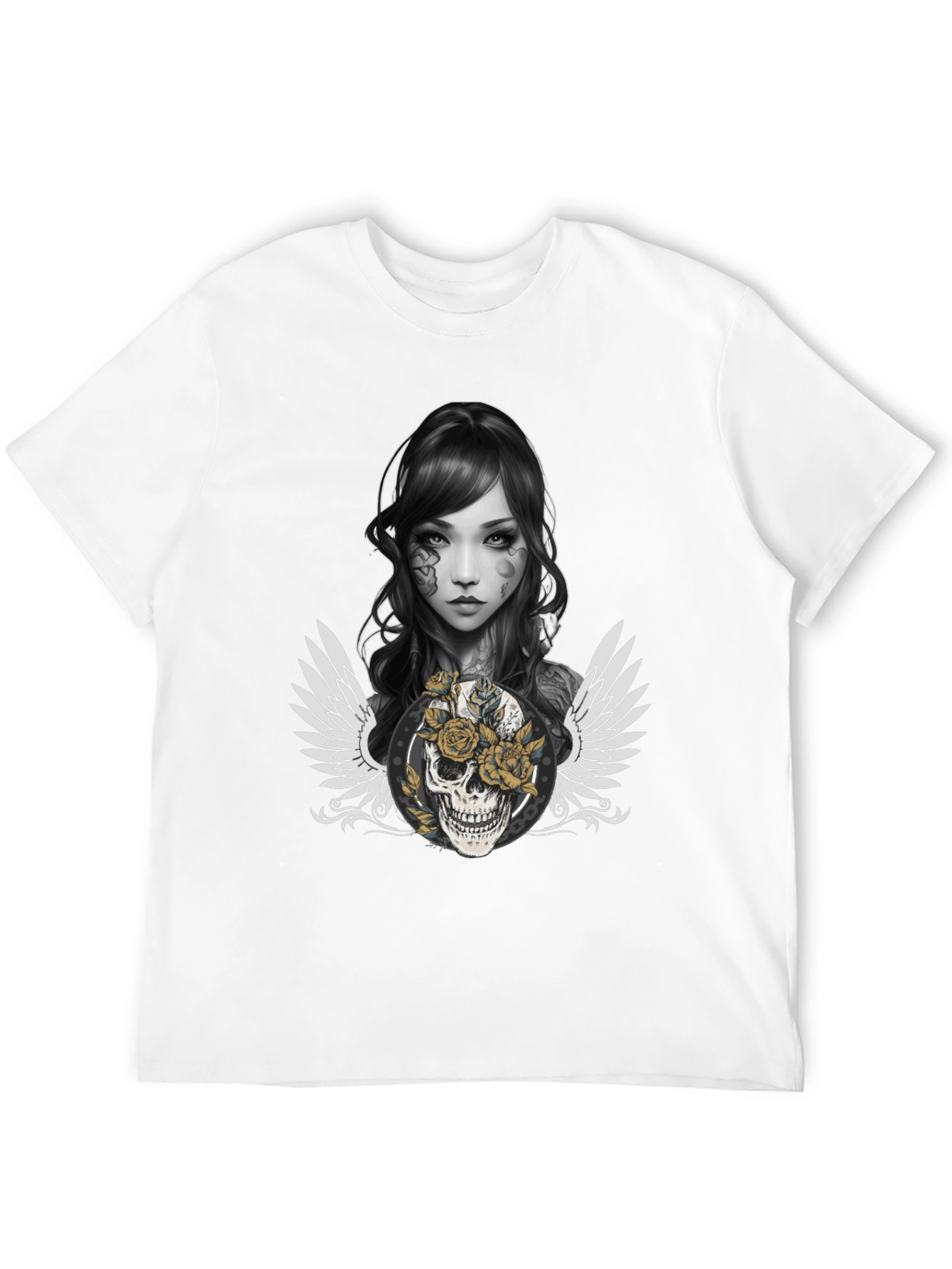 Skull & Roses Graphic T-Shirt